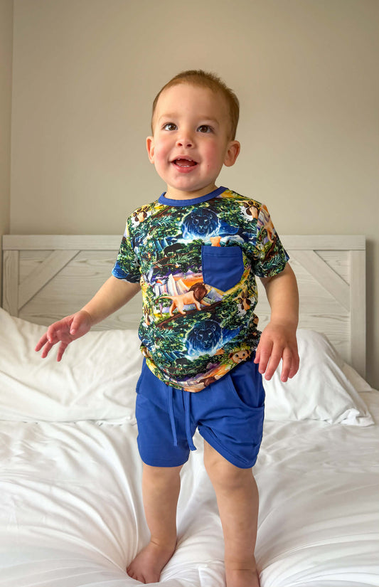“King of the Pride” Two-Piece Shorts Set