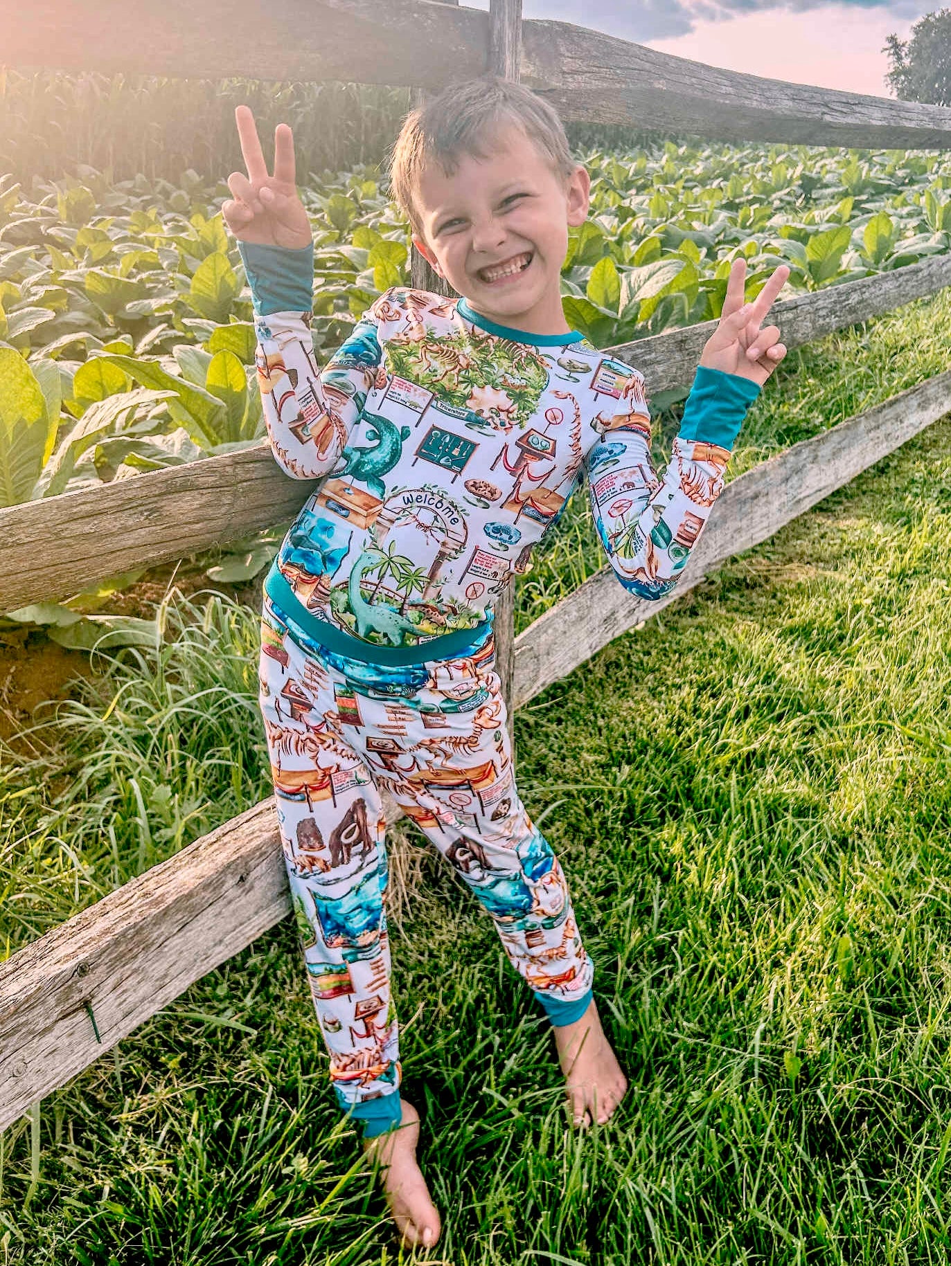 “Dinos at the Museum” Two-Piece Pajamas