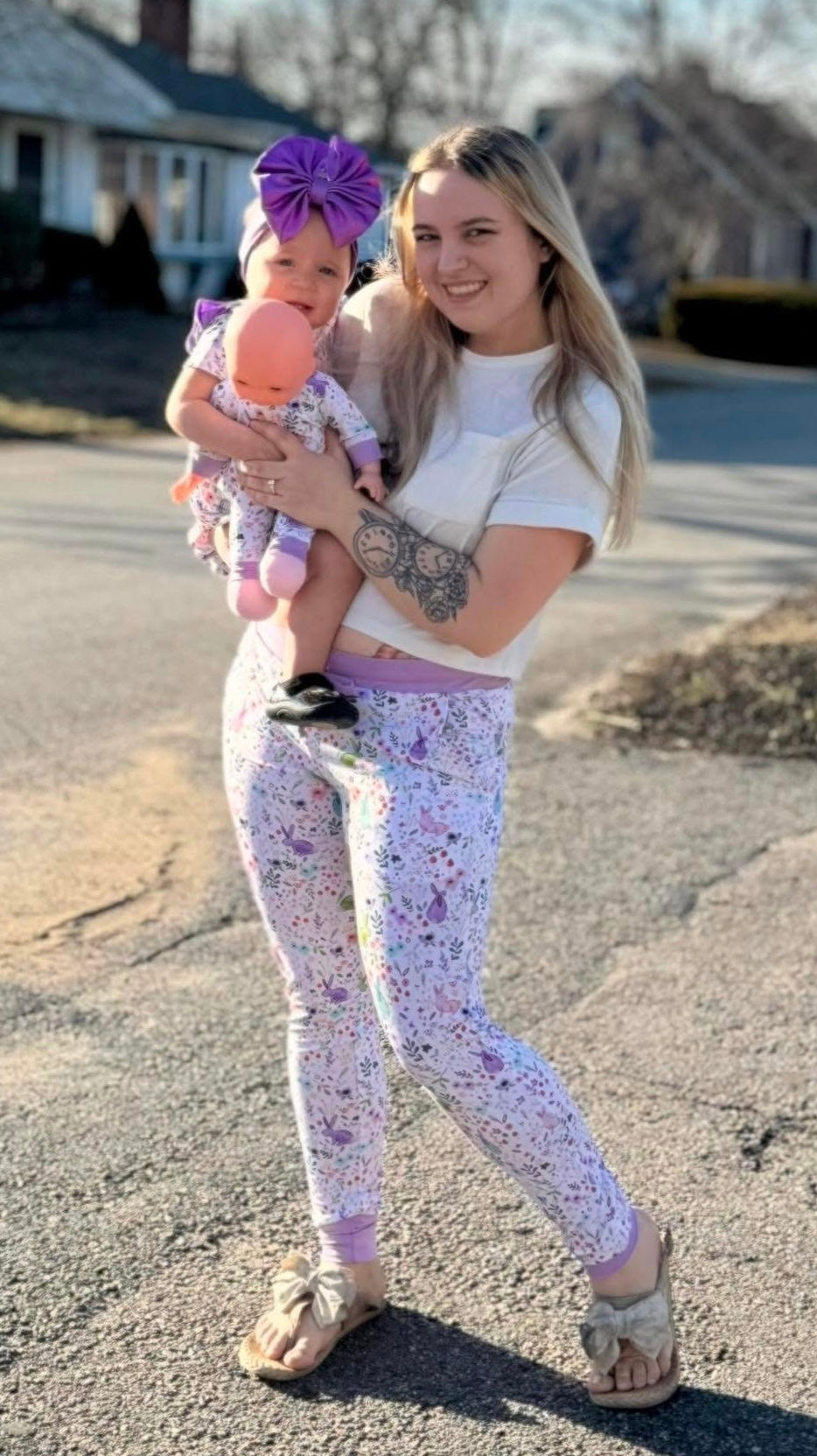 Watercolor Bunnies Woman’s Joggers