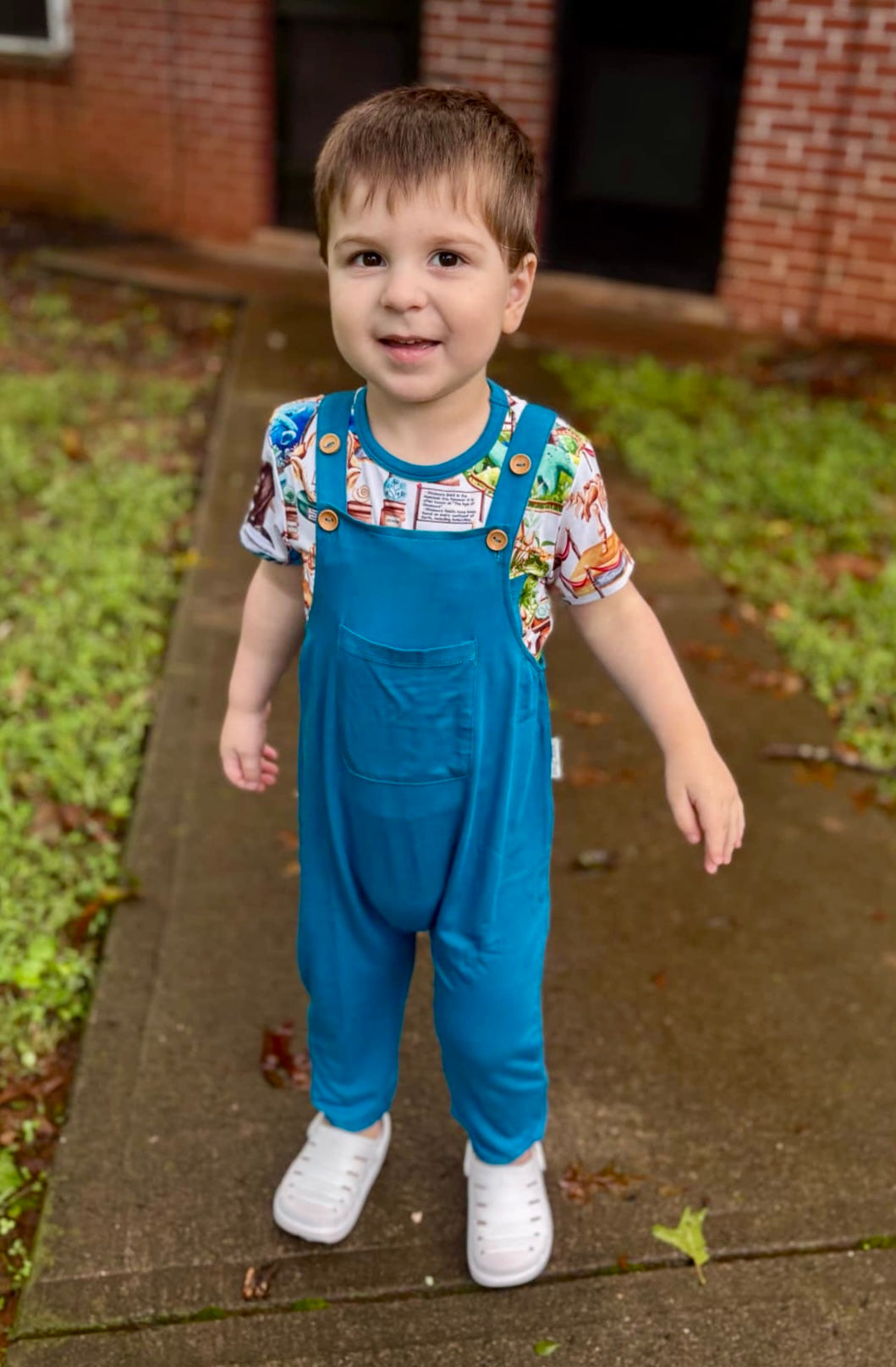 Solid Blue Overalls (overalls only)