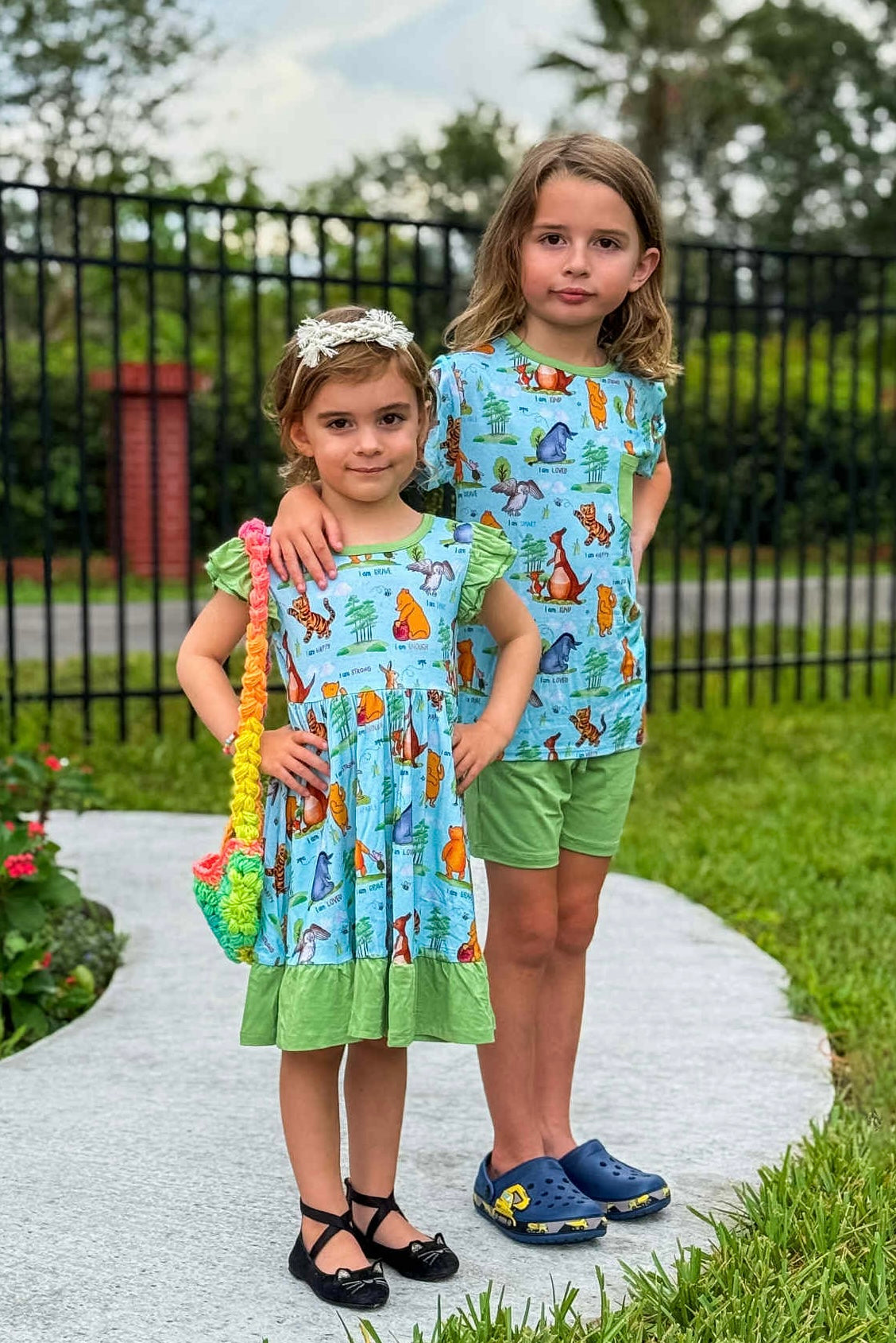 Pooh’s Path of Positivity Two-Piece Shorts Set