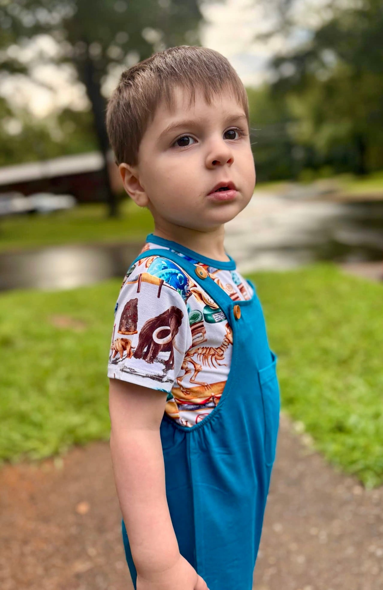 Solid Blue Overalls (overalls only)