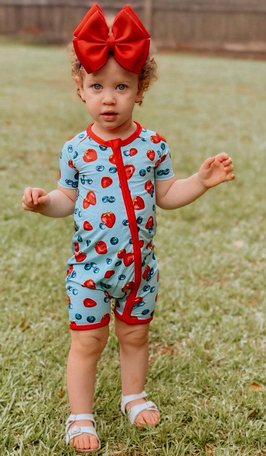 Berry Sweet Zippered Shorty