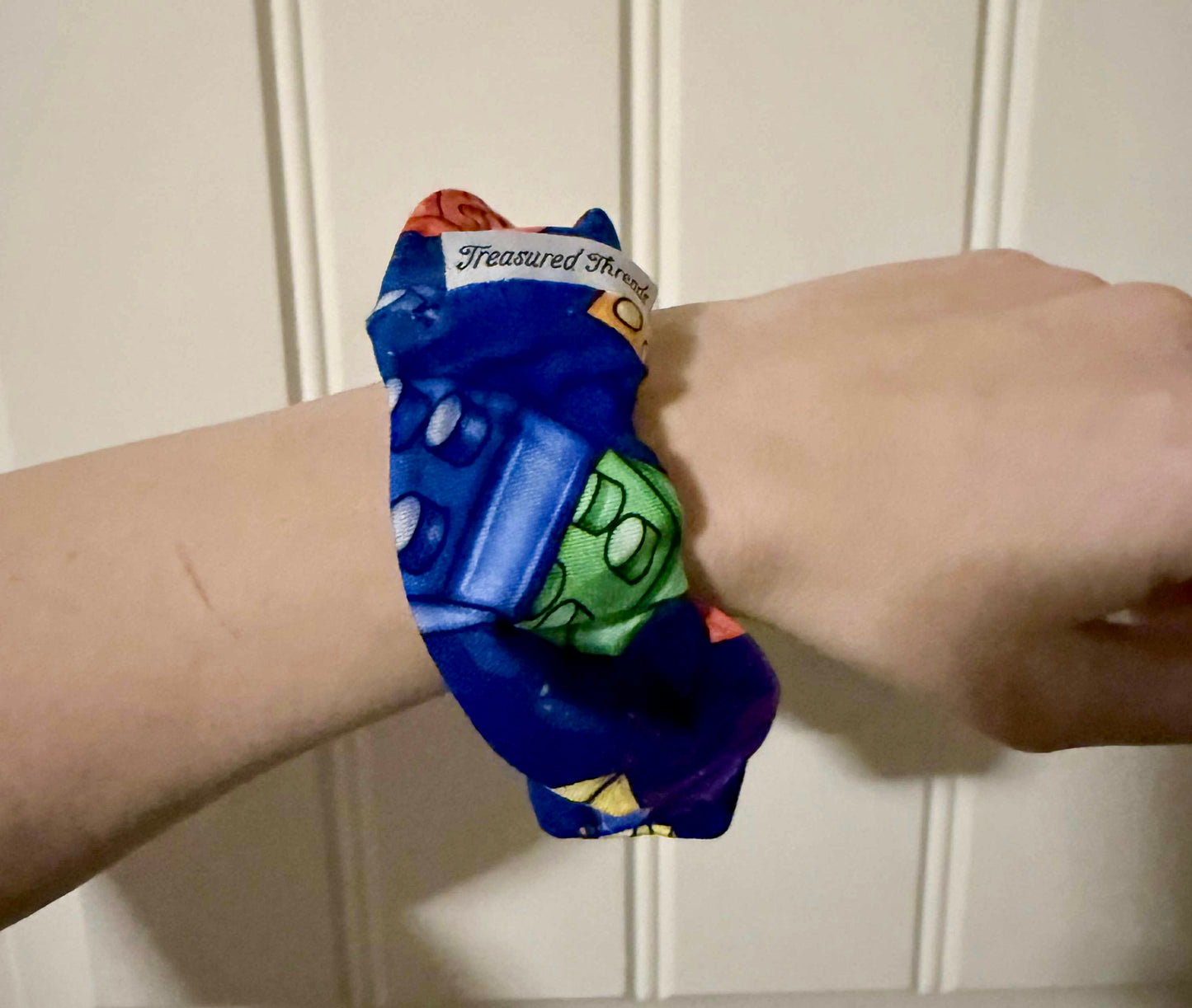 “Color Burst Blocks” Scrunchie