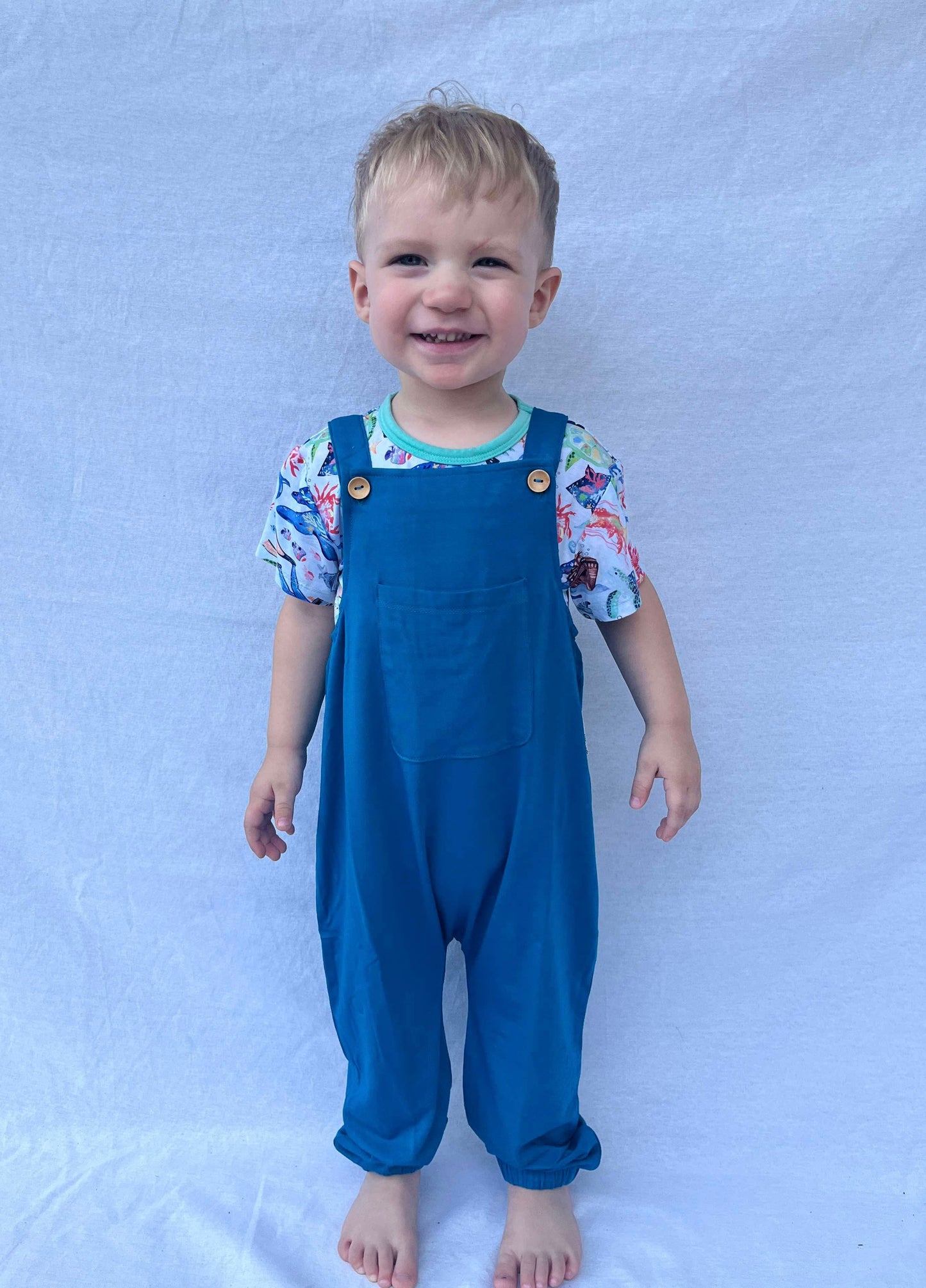 Solid Blue Overalls (overalls only)