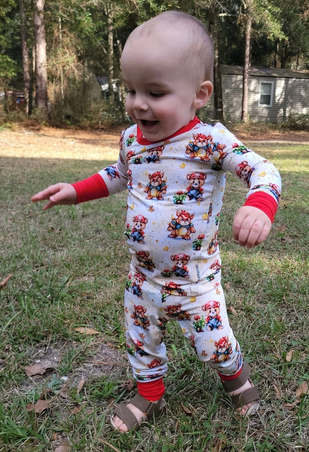 Super Beario Two-Piece Pajamas