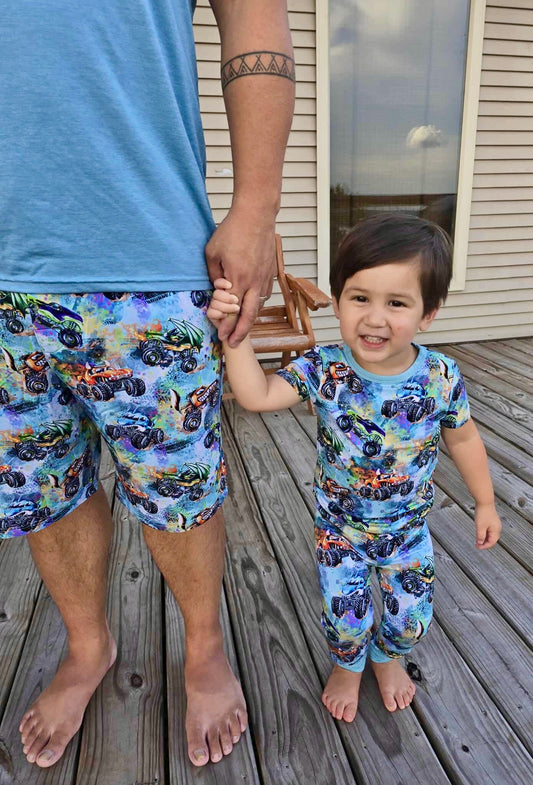 “Monster Truck Mayhem” Men’s Shorts