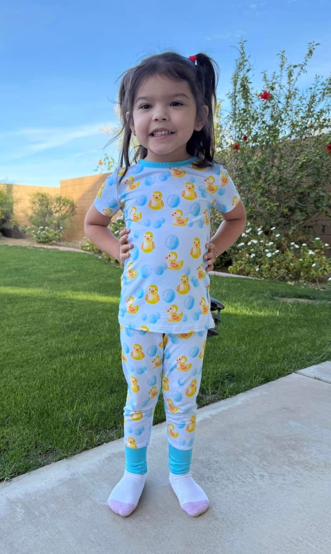 Rubber Ducky Two-Piece Pajamas