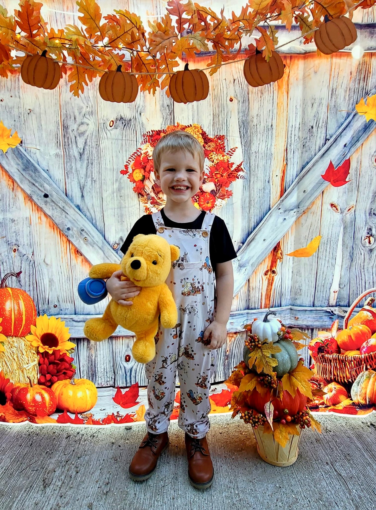 “Fallin’ for Pooh” Overalls (overalls only)