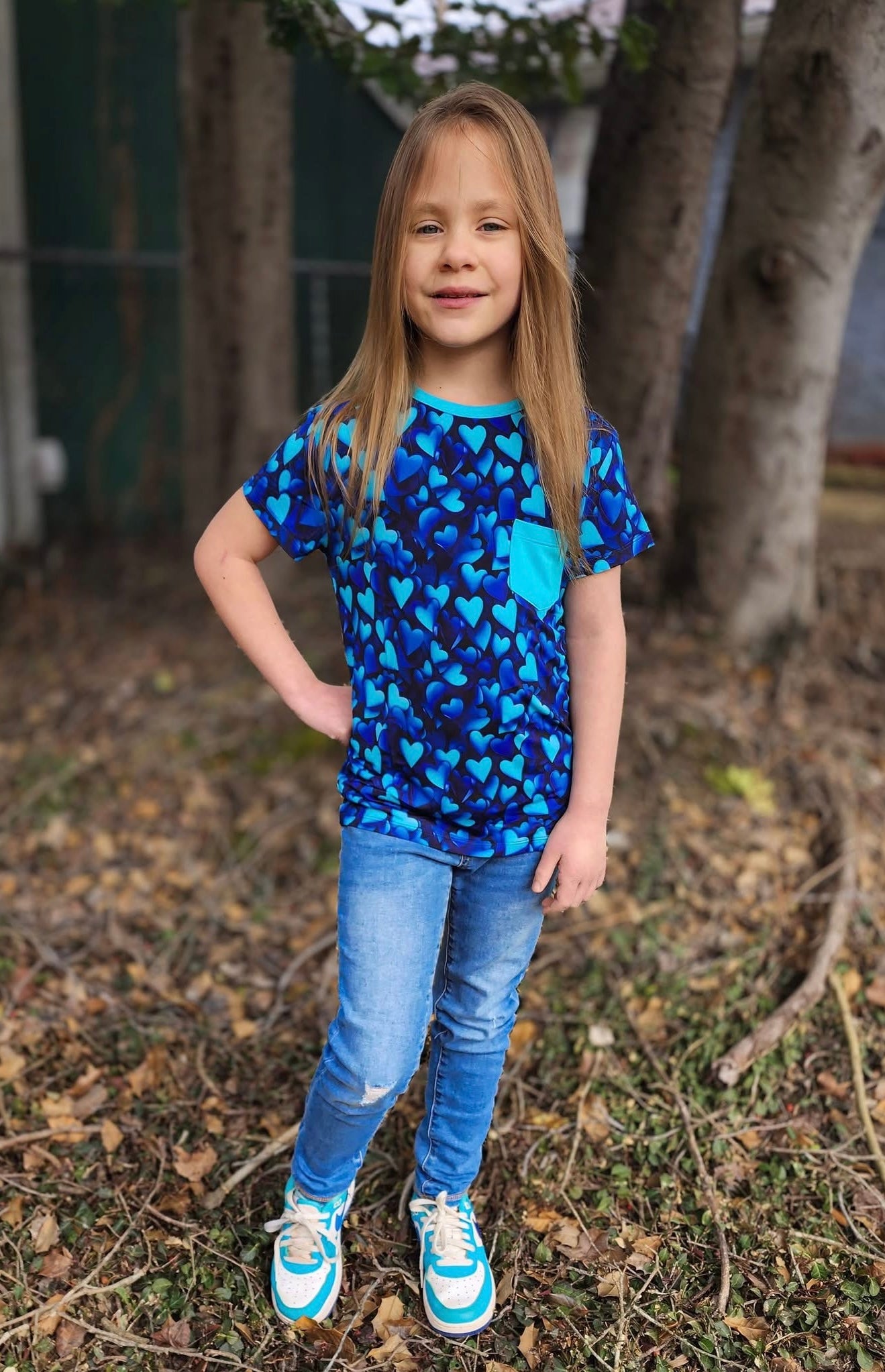 Heartfelt Blues Pocket T-Shirt