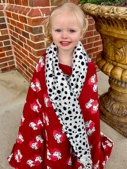 “Darling Dalmatians” Quilted Blanket