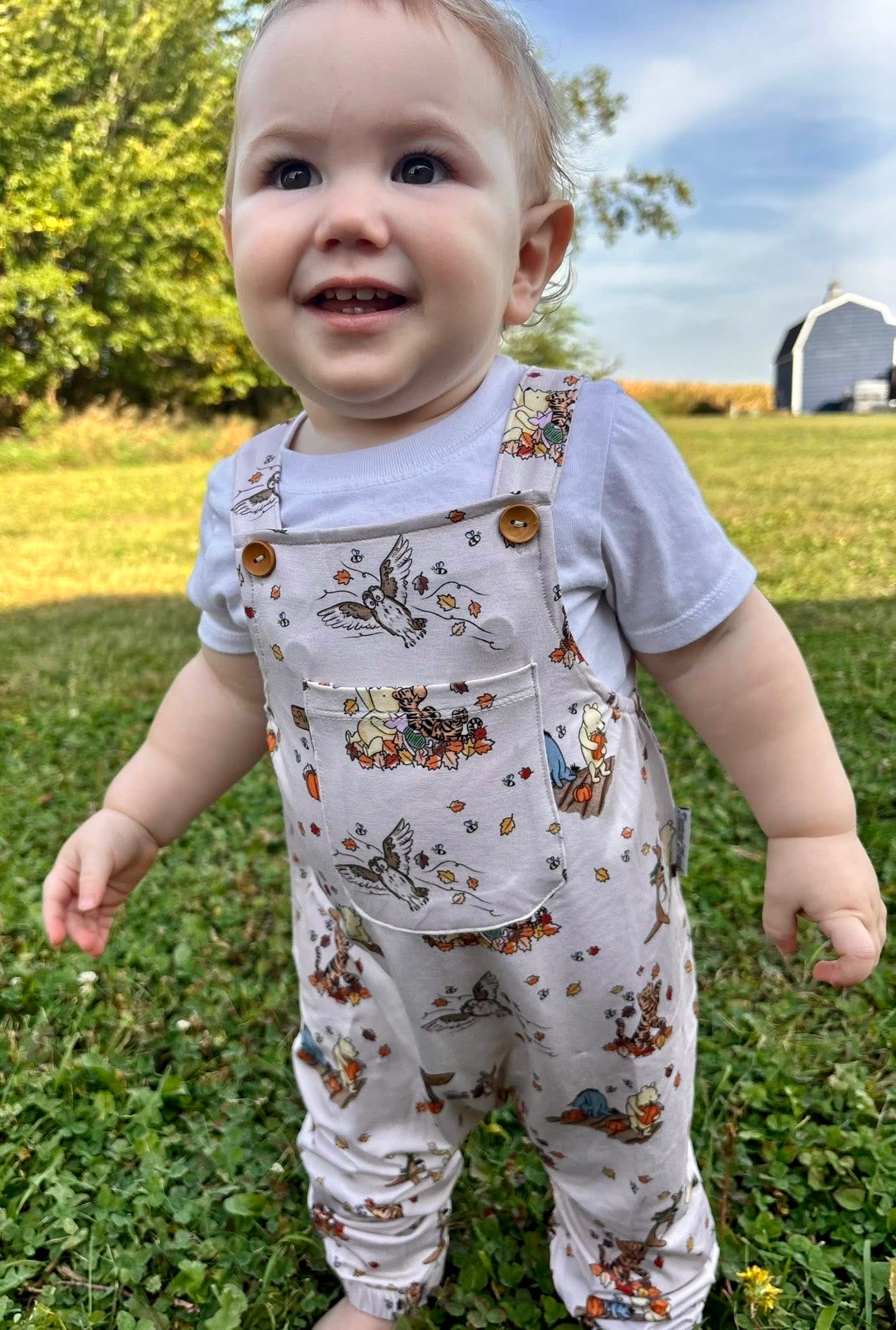 “Fallin’ for Pooh” Overalls (overalls only)