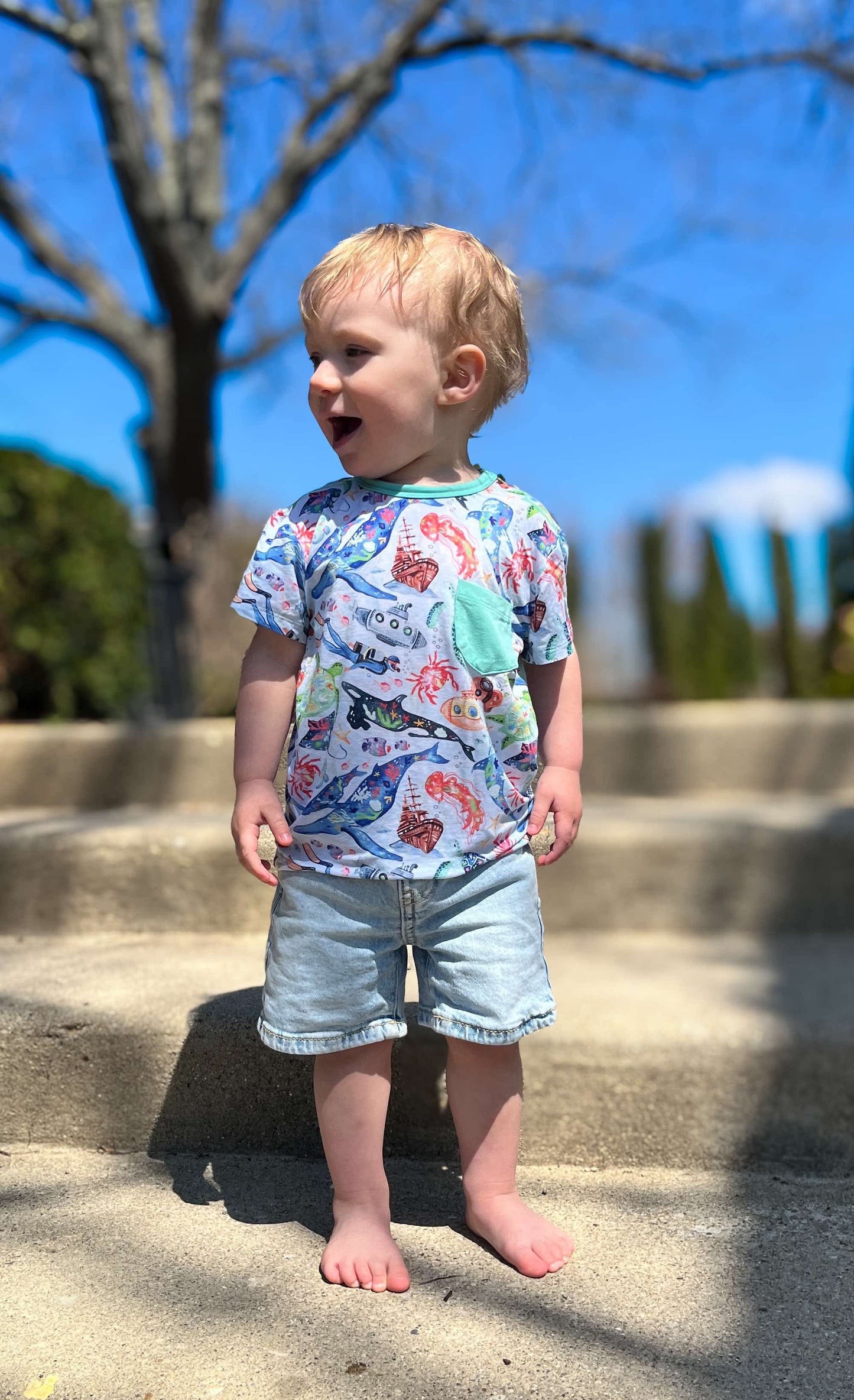 Tiny Sea Treasures Pocket T-Shirt