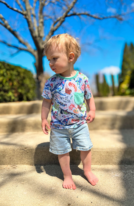 Tiny Sea Treasures Pocket T-Shirt