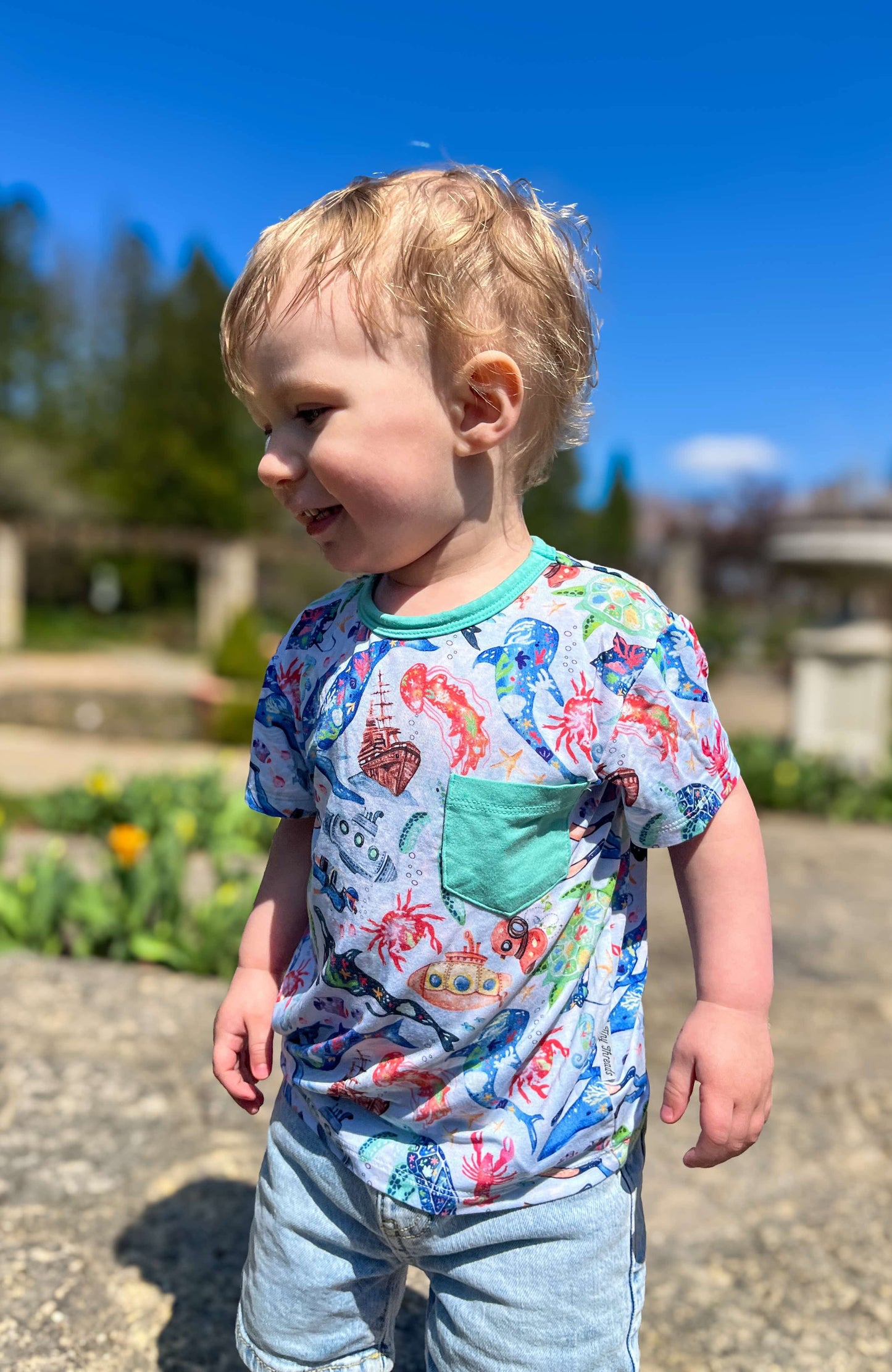 Tiny Sea Treasures Pocket T-Shirt