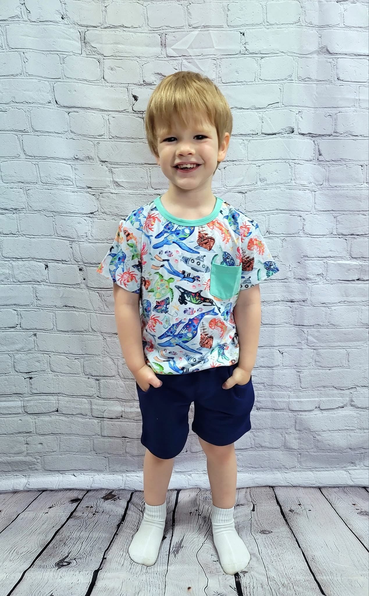 Tiny Sea Treasures Pocket T-Shirt