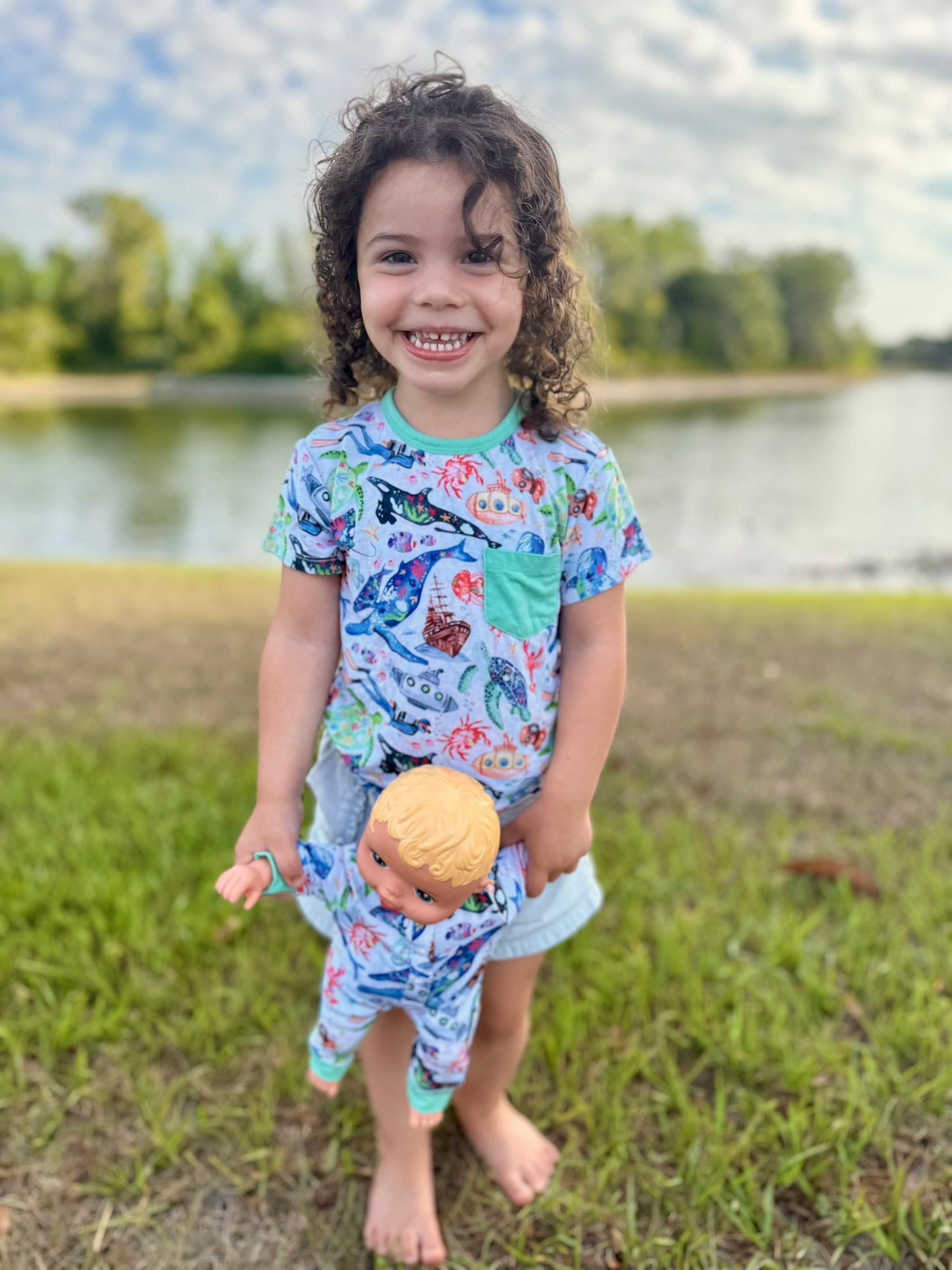 Tiny Sea Treasures Doll Romper