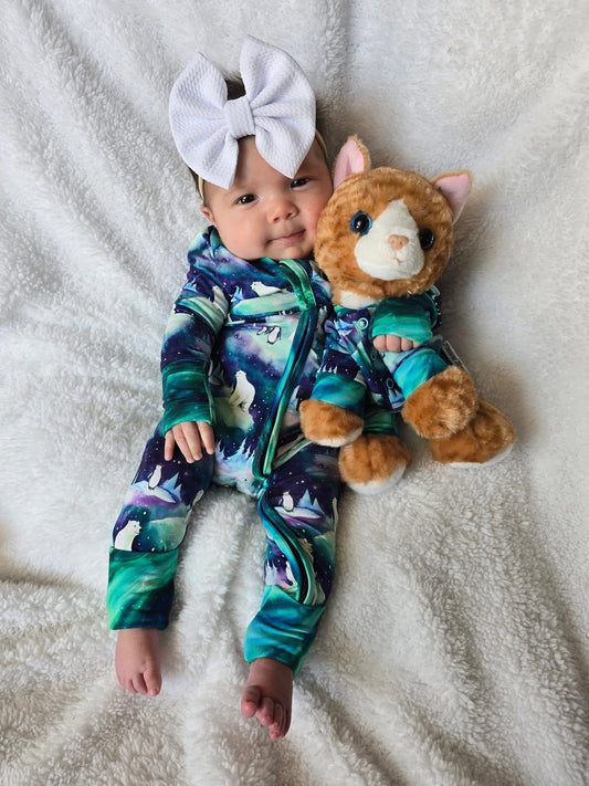 “Aurora Bearealis” Doll Romper