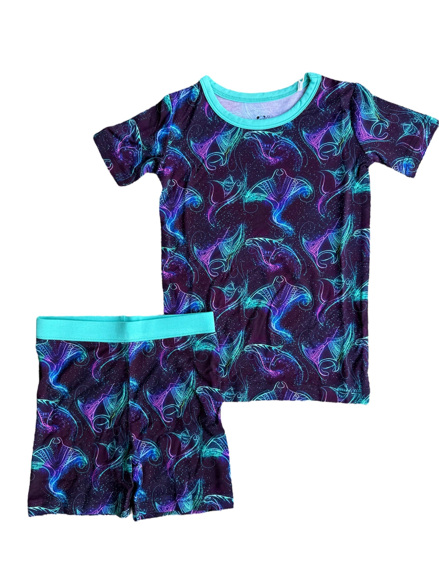 Majestic Mantas Two-Piece Shorts Pajamas