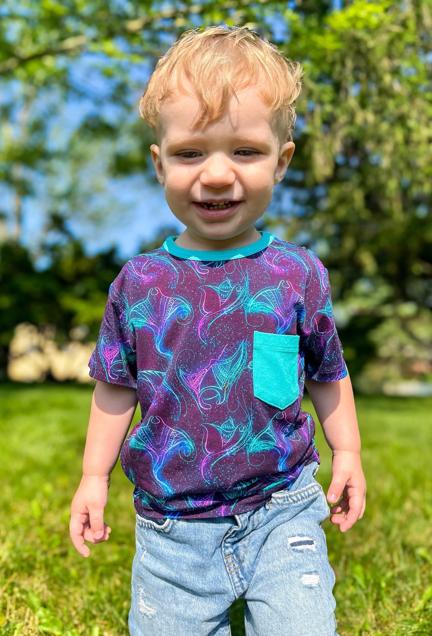 Majestic Mantas Pocket T-Shirt