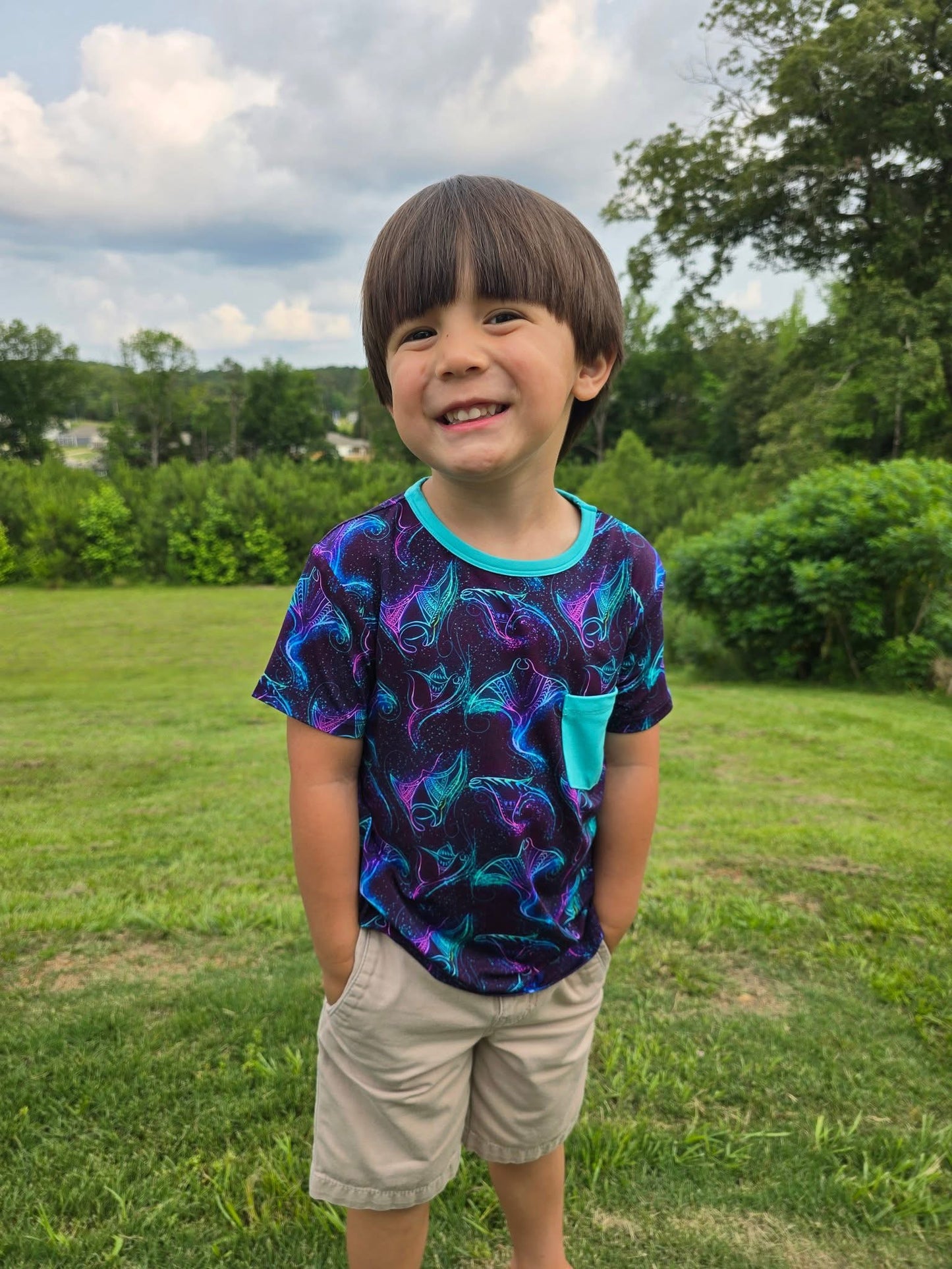 Majestic Mantas Pocket T-Shirt