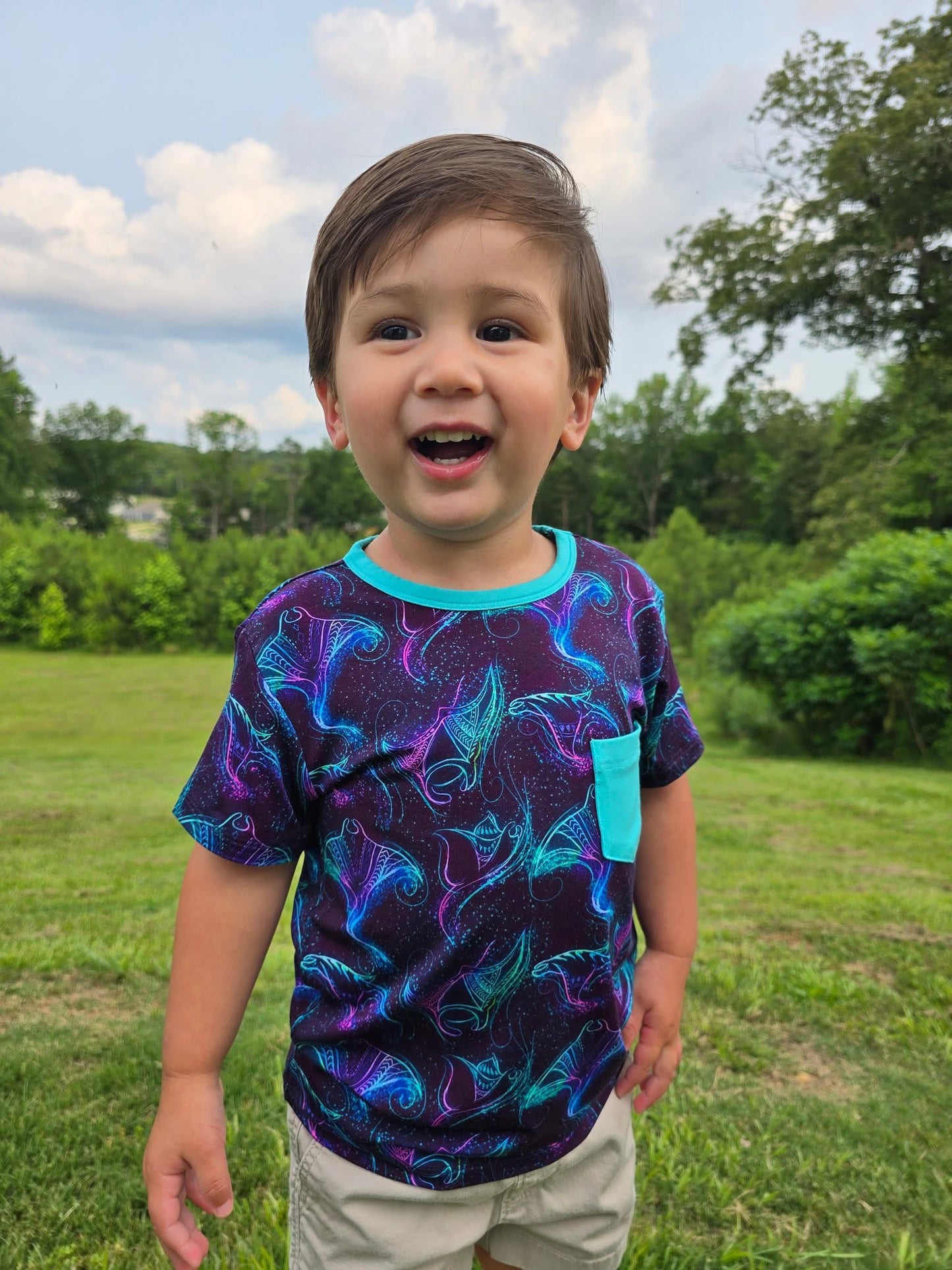 Majestic Mantas Pocket T-Shirt