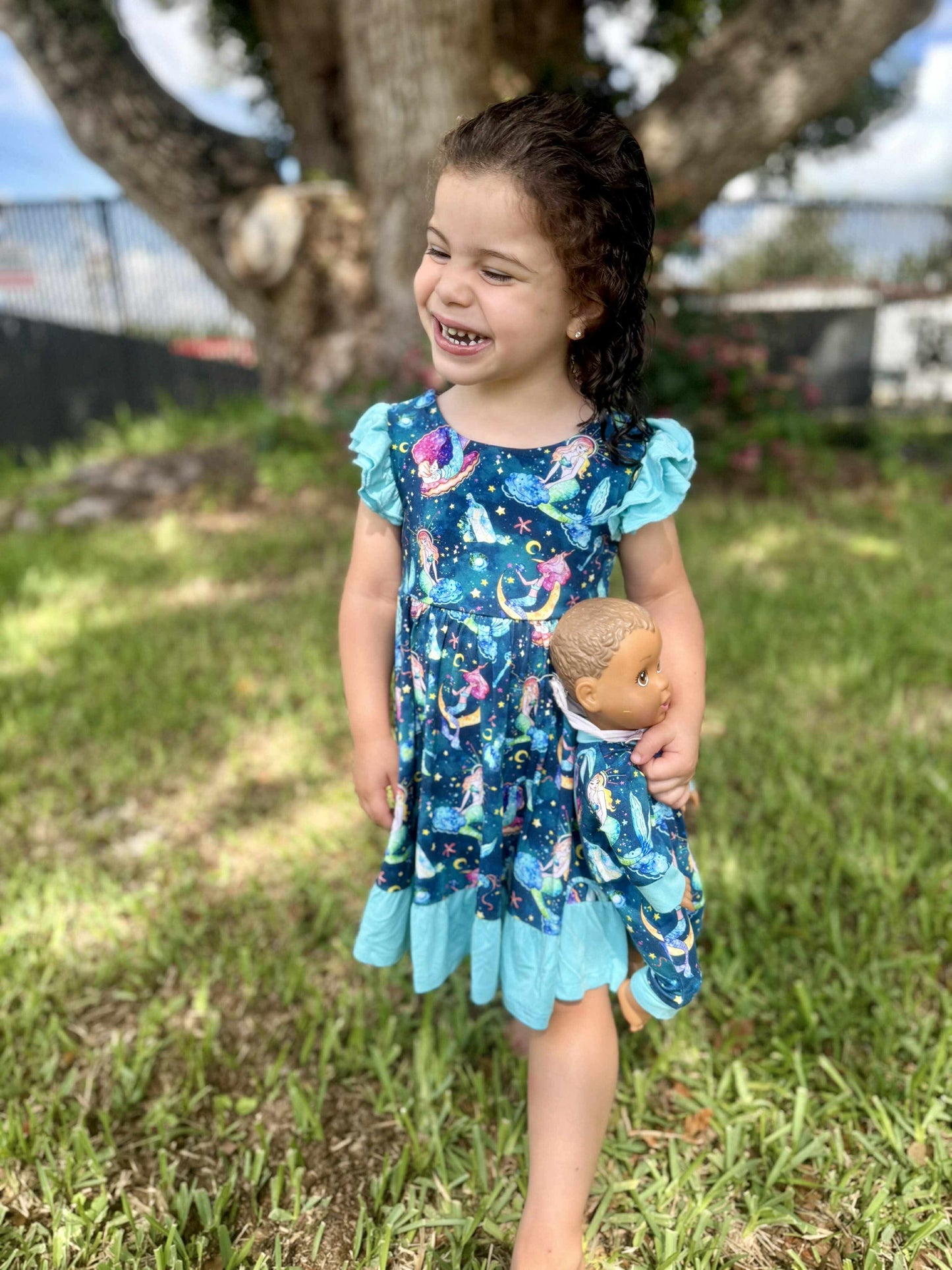 Mystical Mermaids Doll Romper