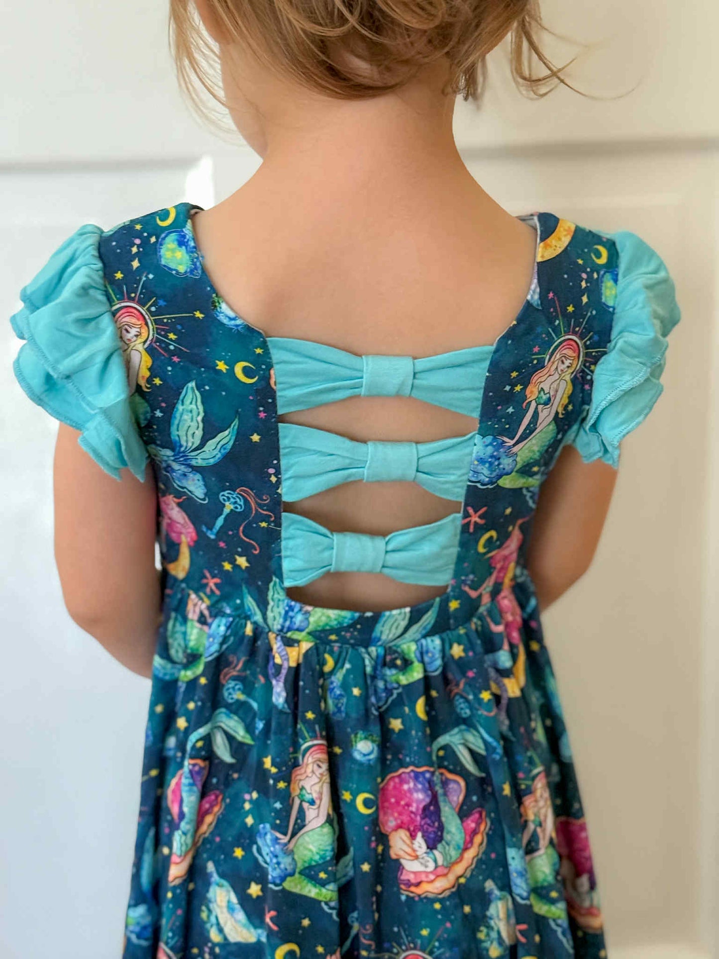 Mystical Mermaids Twirl with Biker Shorts Set