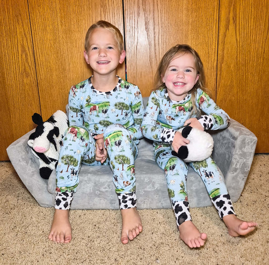 “Cows” Two-Piece Pajamas