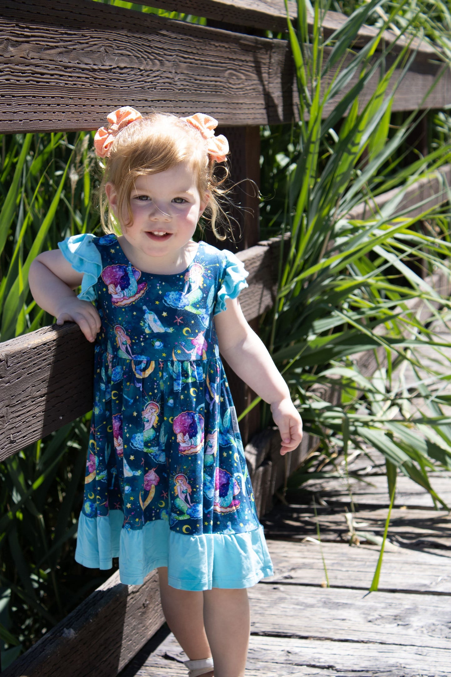Mystical Mermaids Twirl with Biker Shorts Set