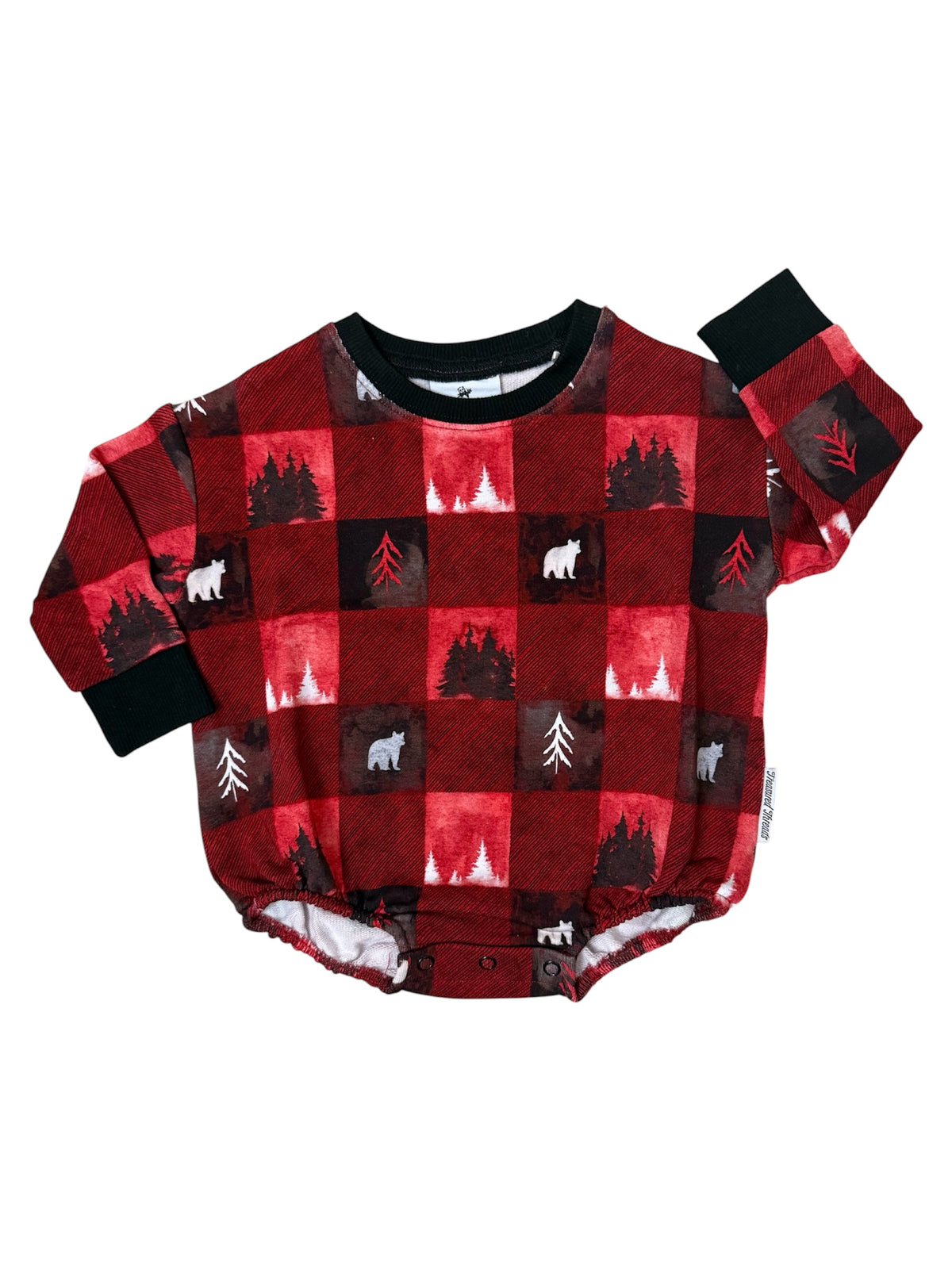 Into the Pines Long Sleeved Bubble Romper