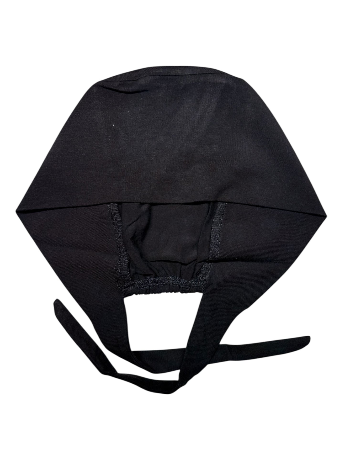 Solid Black Scrub Cap