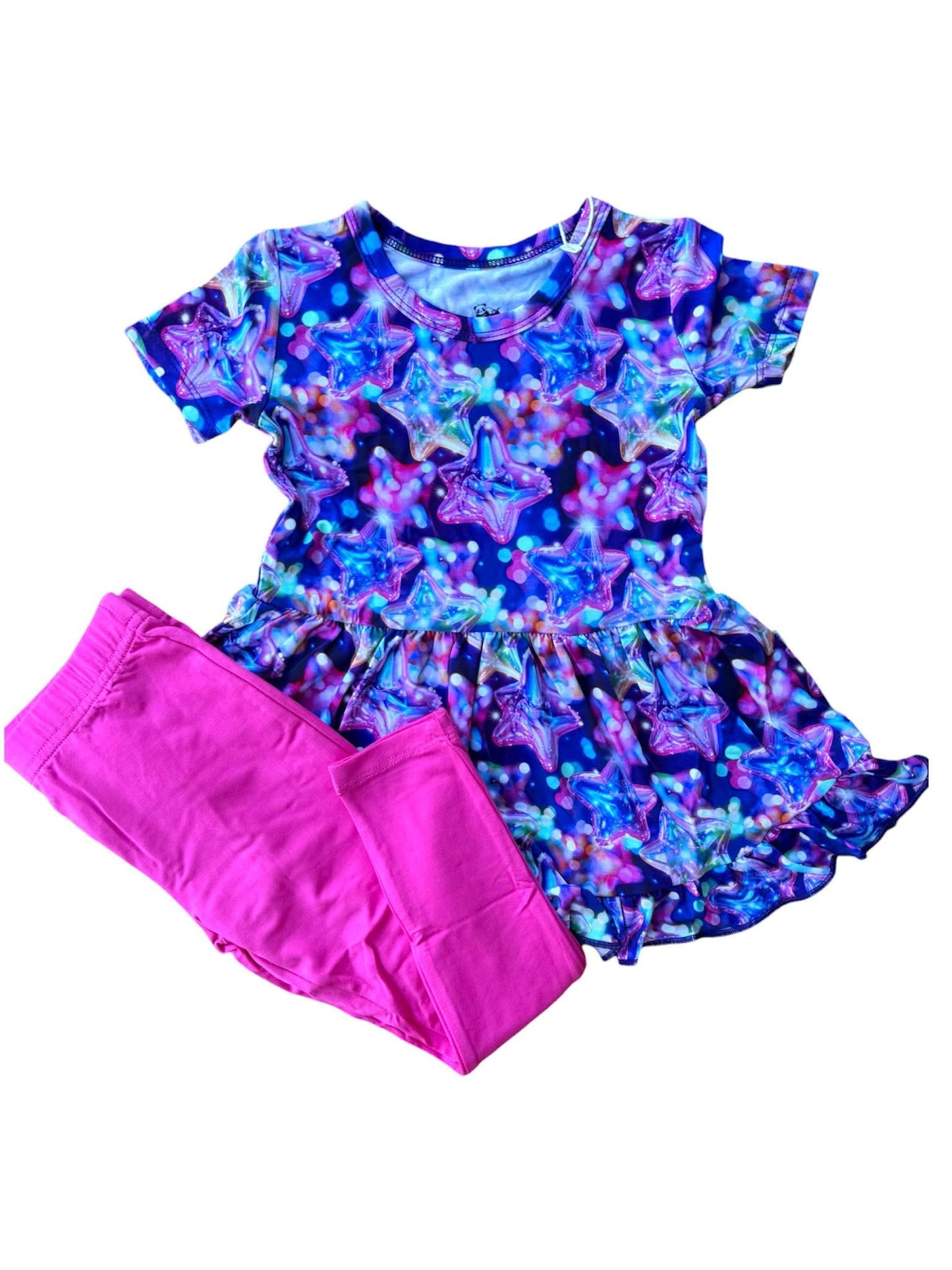 “Cosmic Burst” Peplum Set