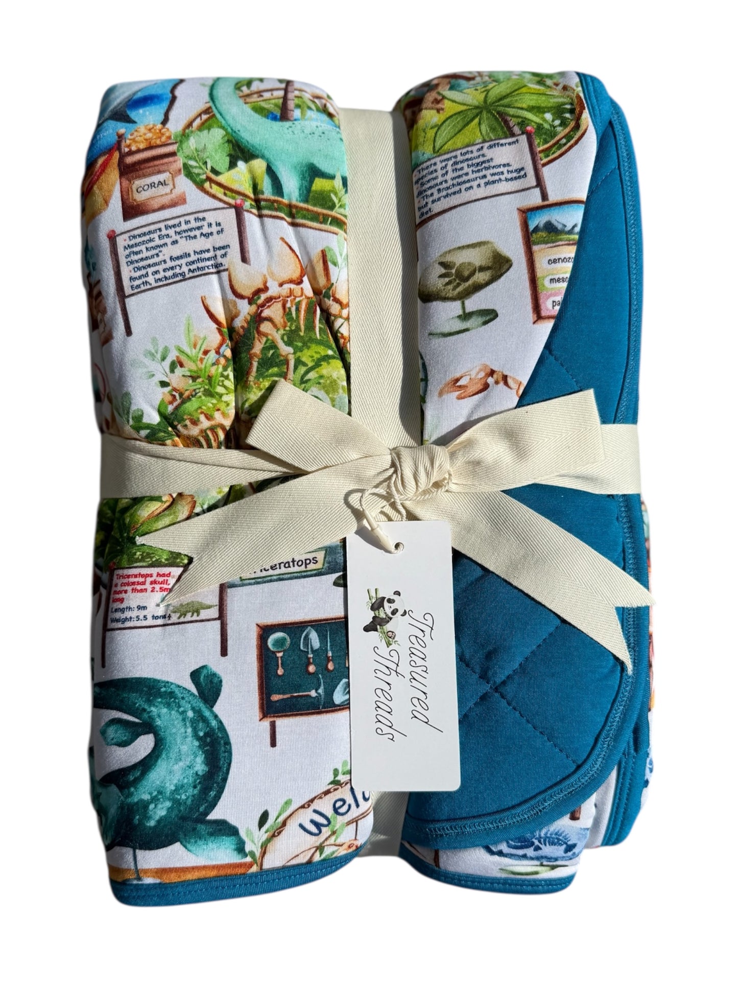 “Dinos at the Museum” Quilted Blanket
