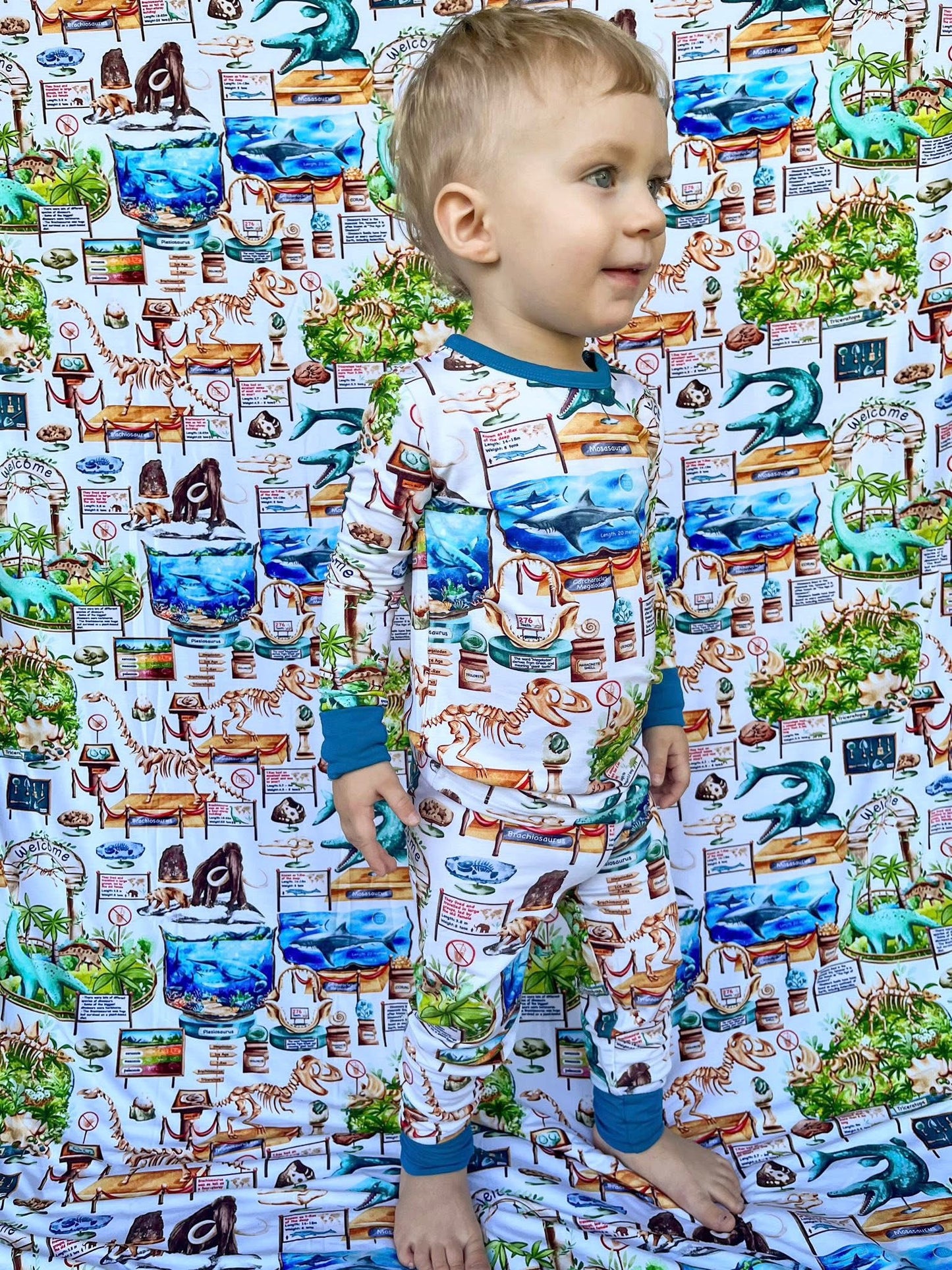 “Dinos at the Museum” Two-Piece Pajamas