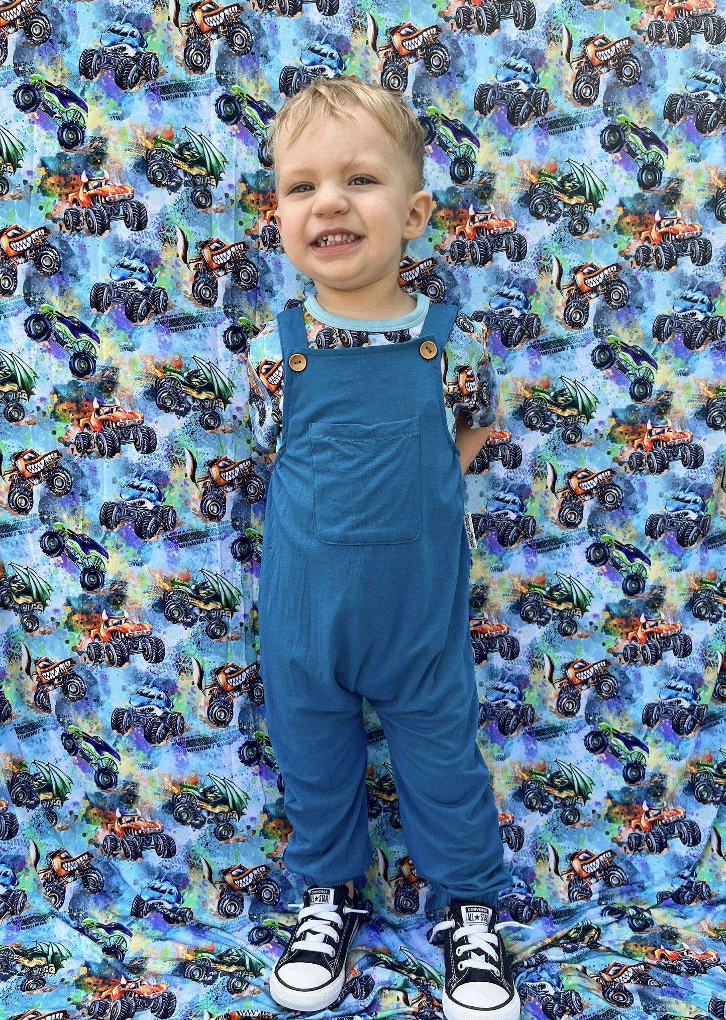 Solid Blue Overalls (overalls only)