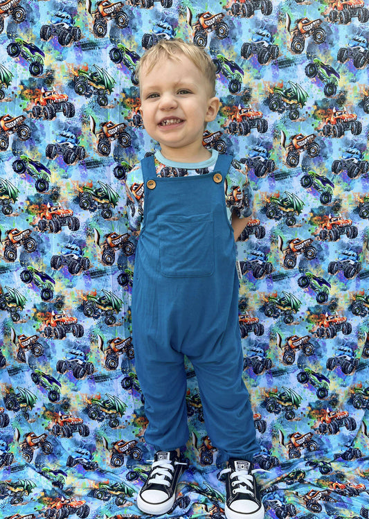 Solid Blue Overalls (overalls only)