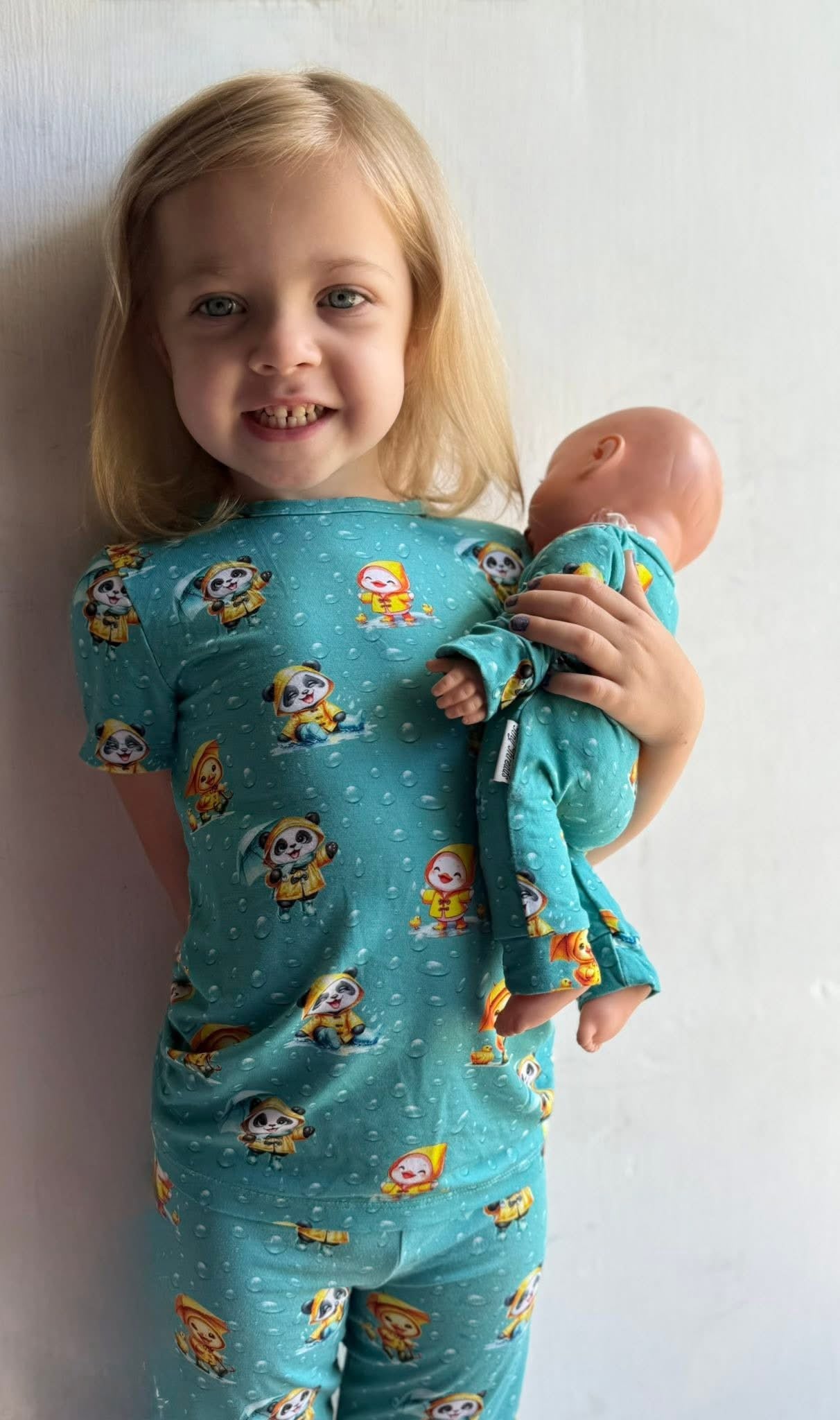 Spring Showers Doll Romper