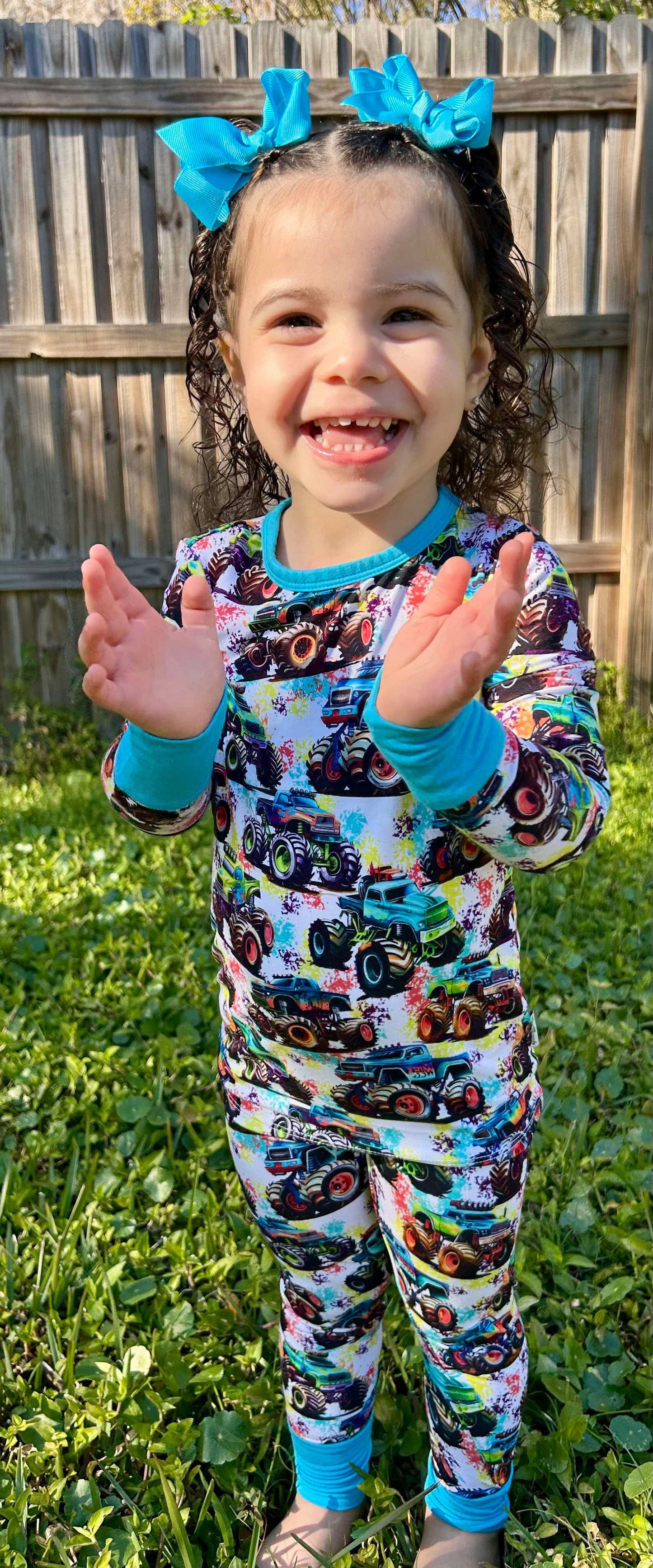 Neon Madness Two-Piece Pajamas