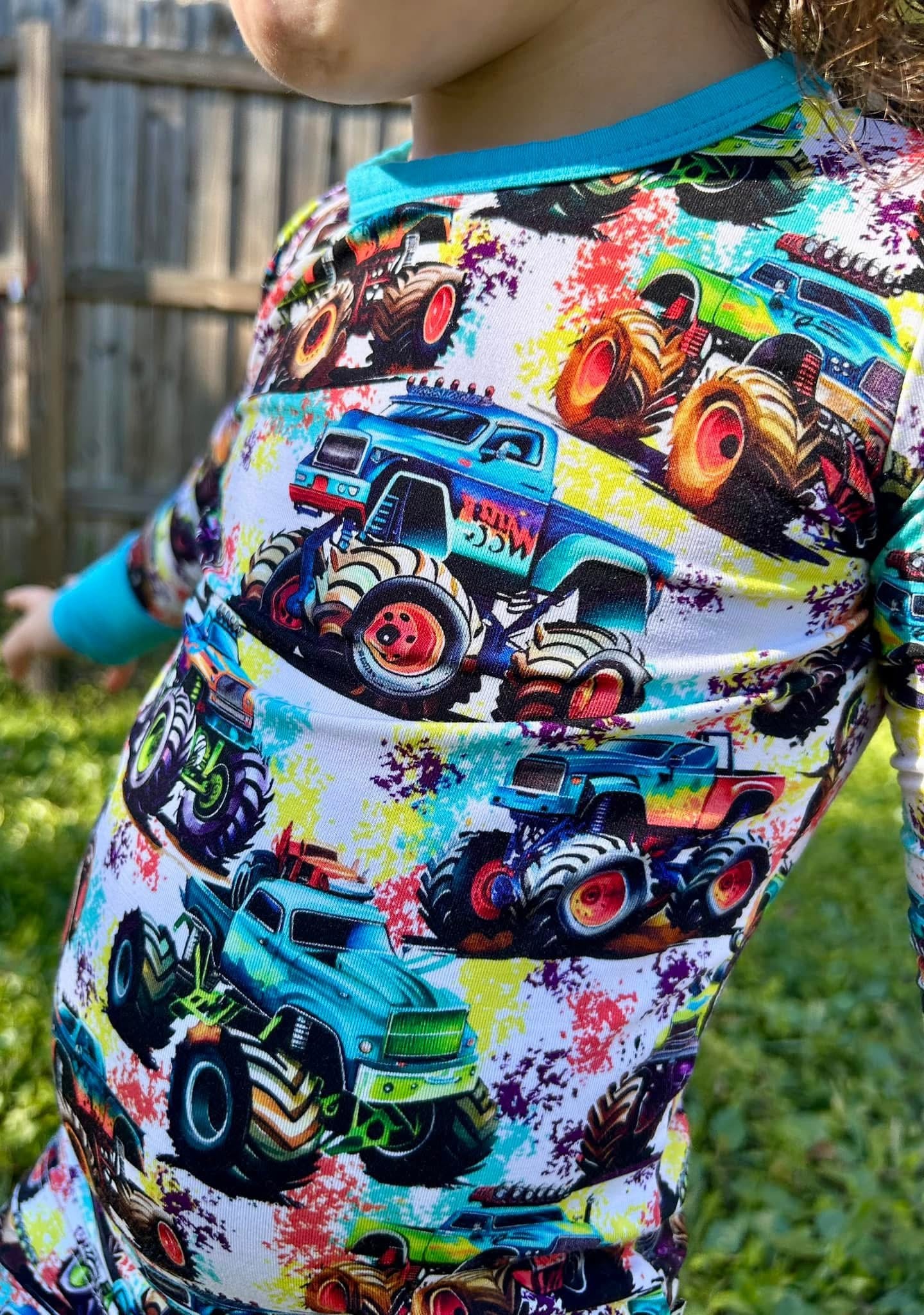 Neon Madness Two-Piece Pajamas