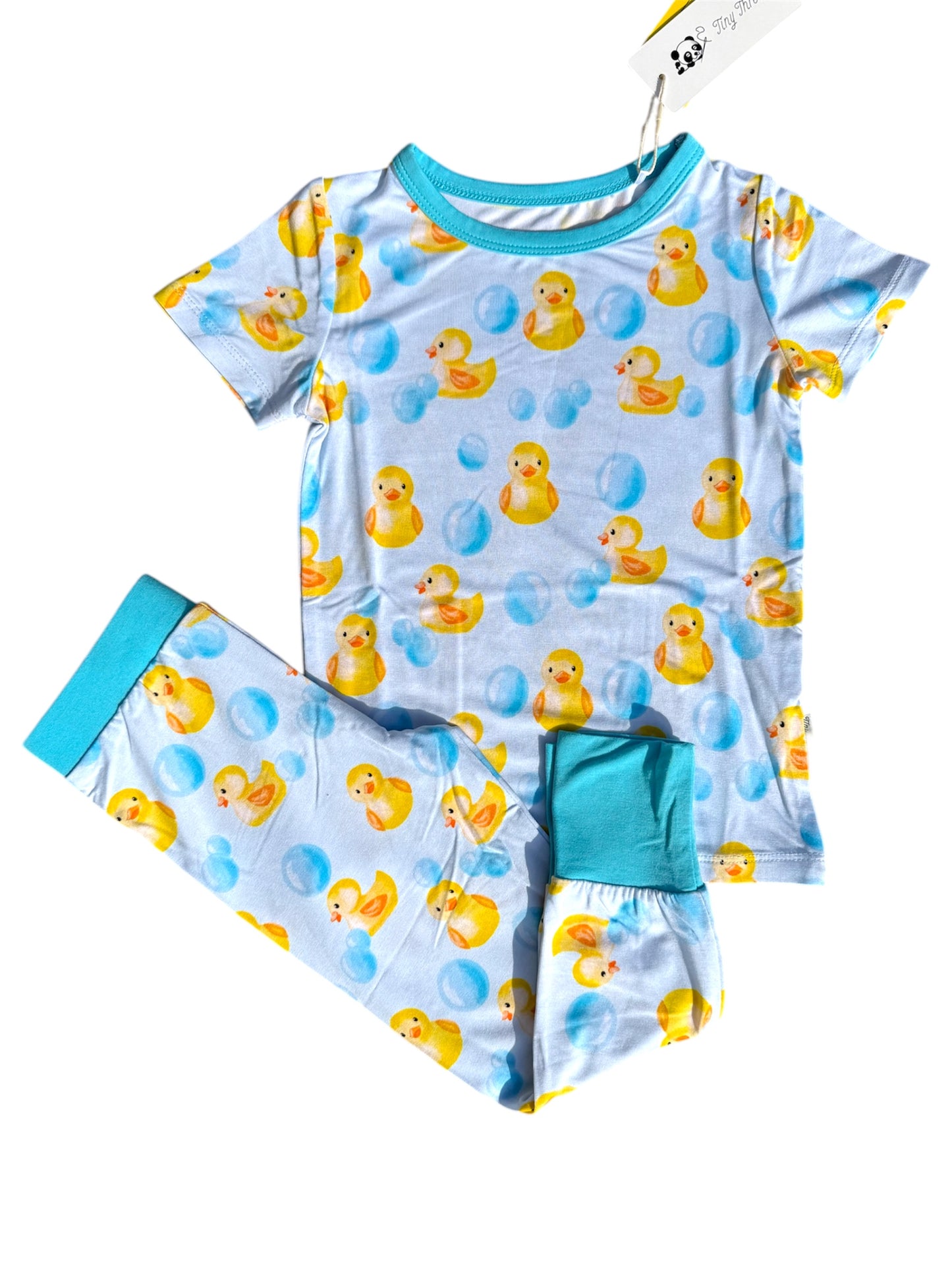 Rubber Ducky Two-Piece Pajamas