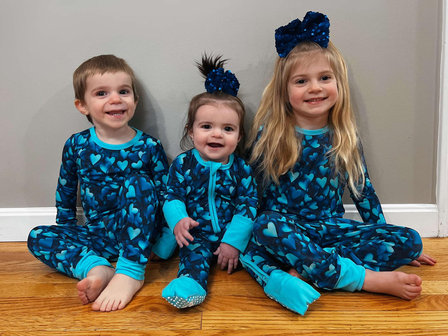 Heartfelt Blues Two-Piece Pajamas
