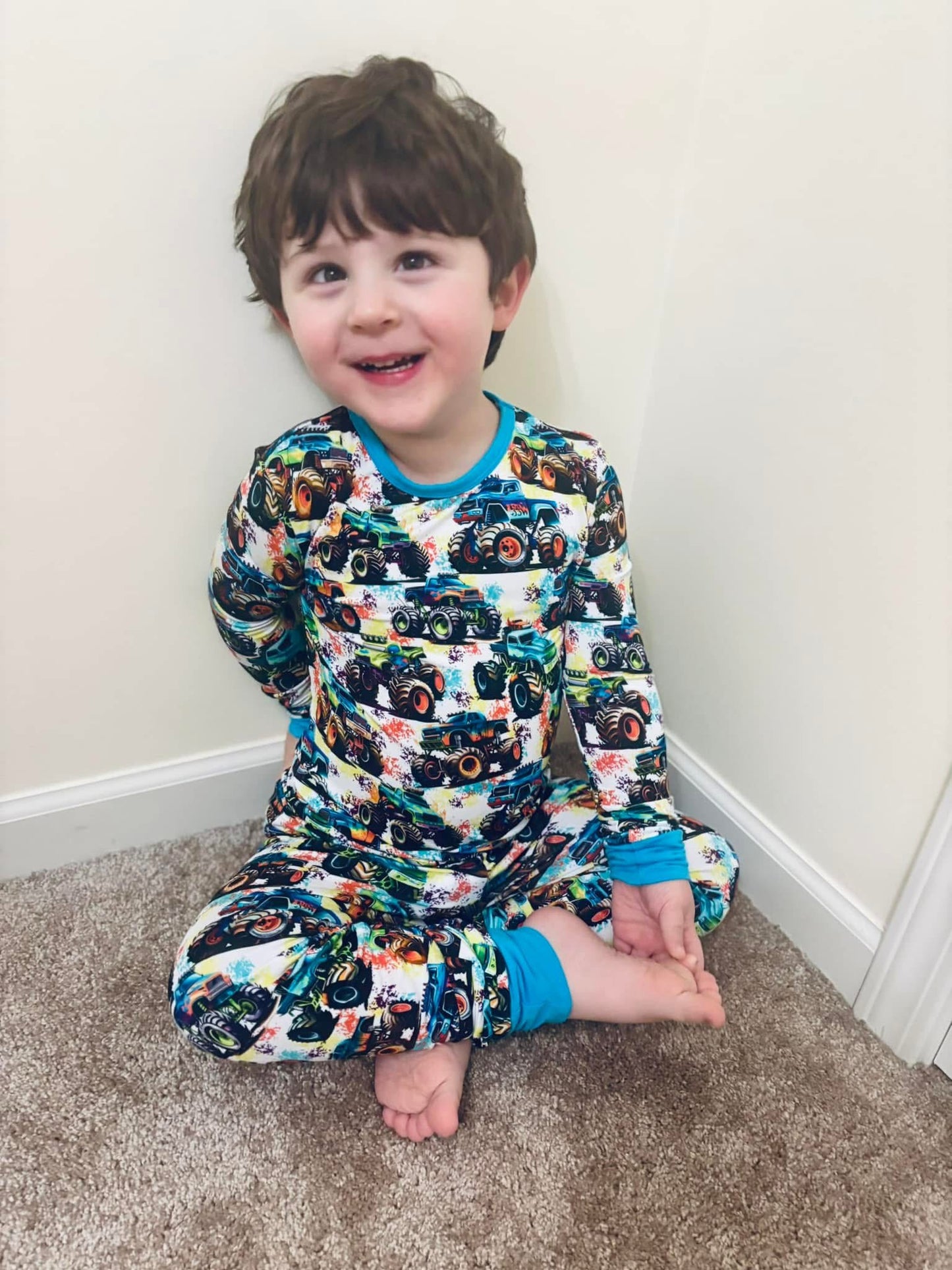 Neon Madness Two-Piece Pajamas