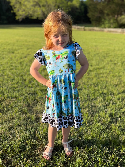 “Cows” Twirl with Bow Back