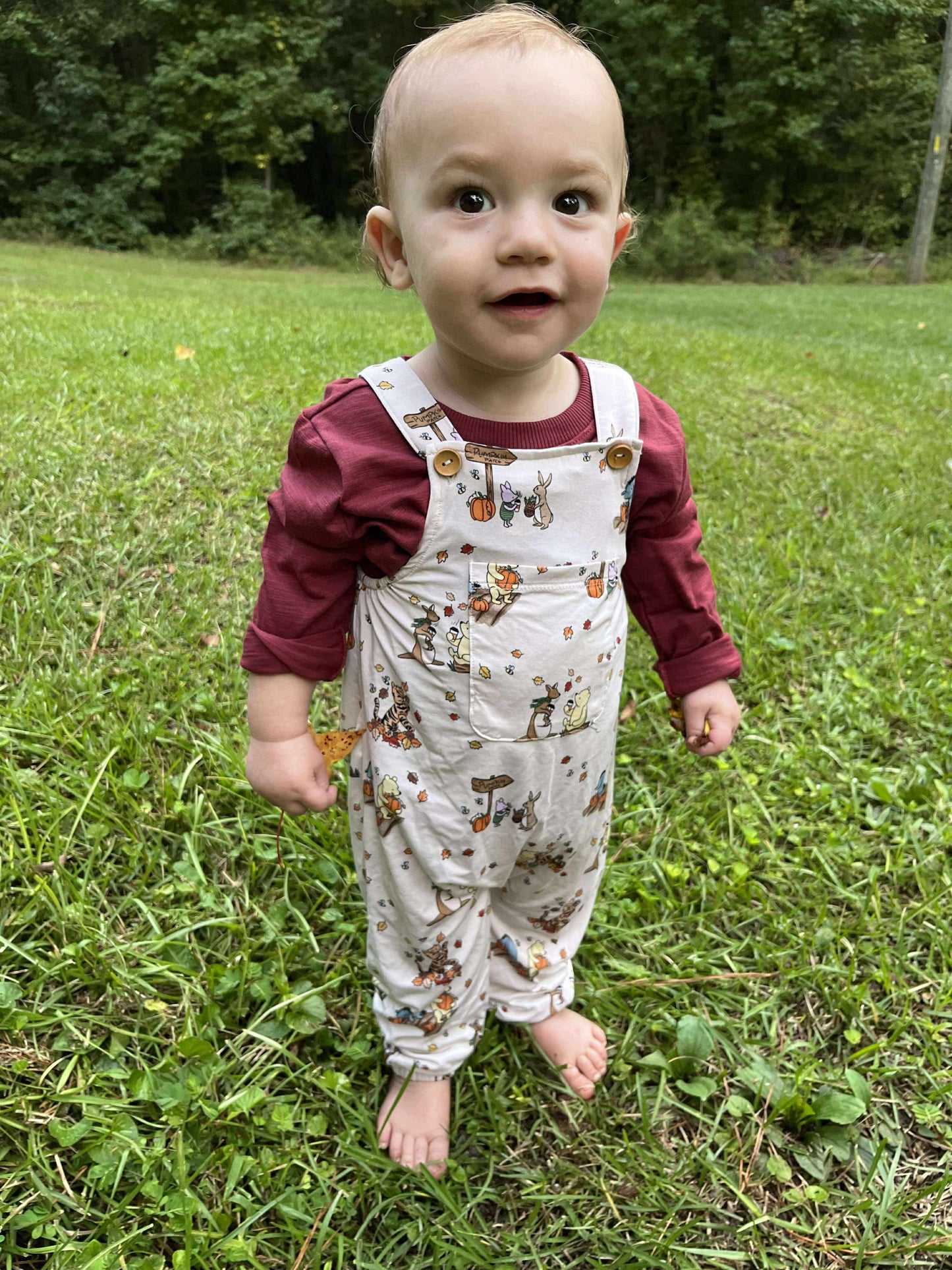 “Fallin’ for Pooh” Overalls (overalls only)