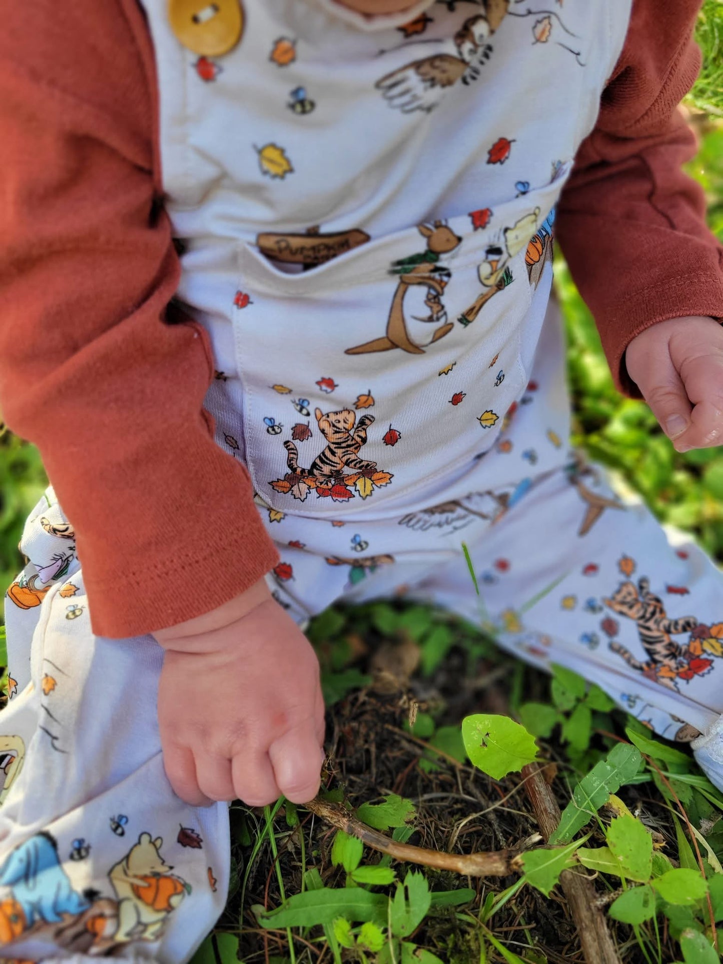 “Fallin’ for Pooh” Overalls (overalls only)