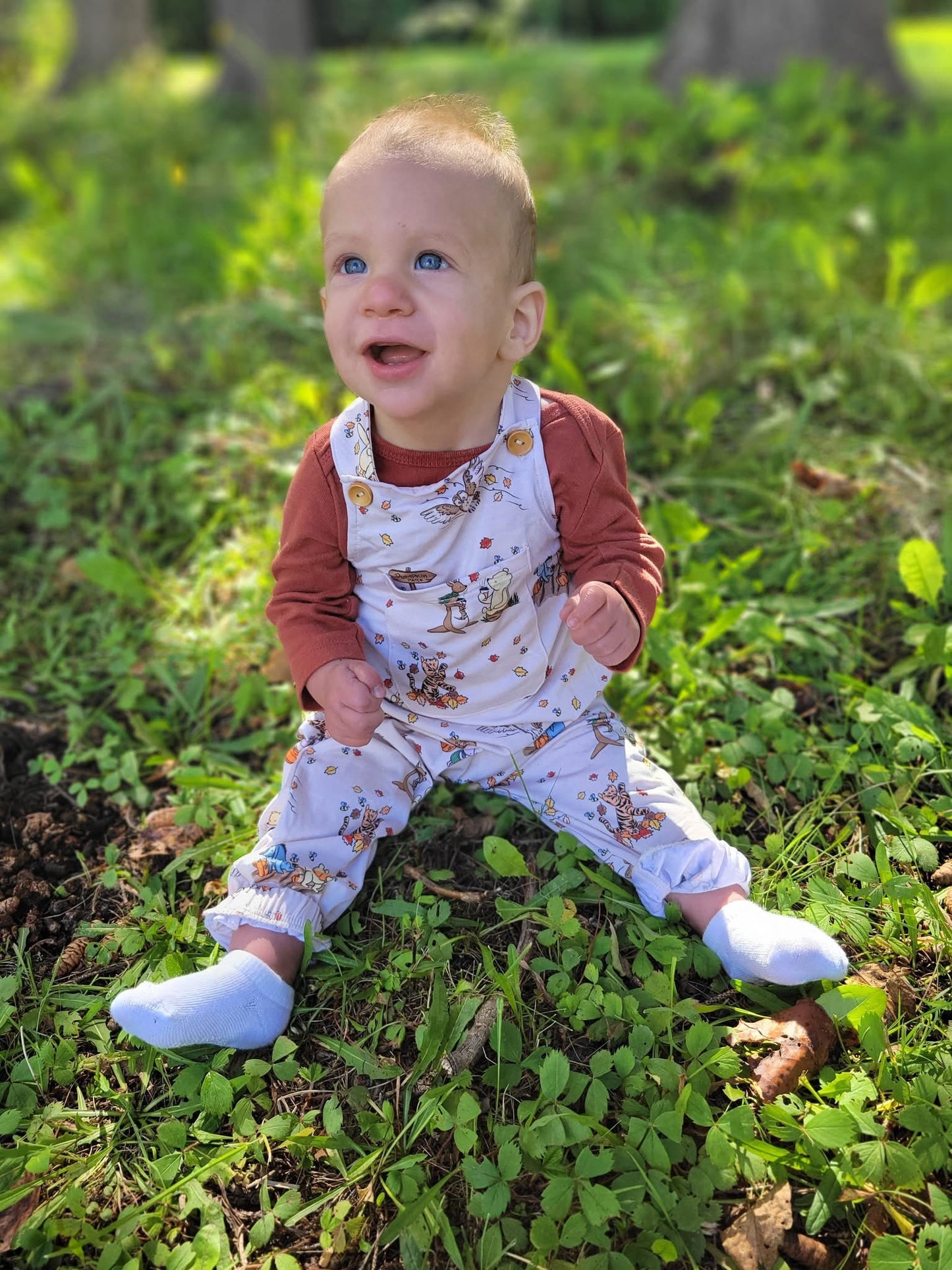 “Fallin’ for Pooh” Overalls (overalls only)