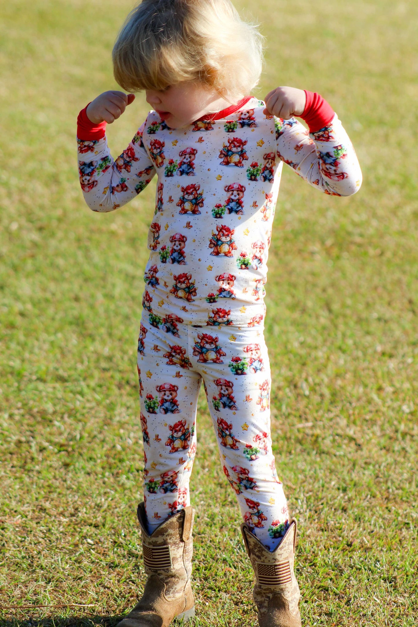 Super Beario Two-Piece Pajamas