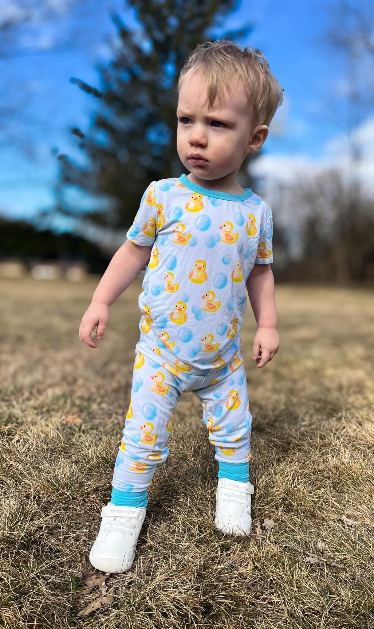 Rubber Ducky Two-Piece Pajamas