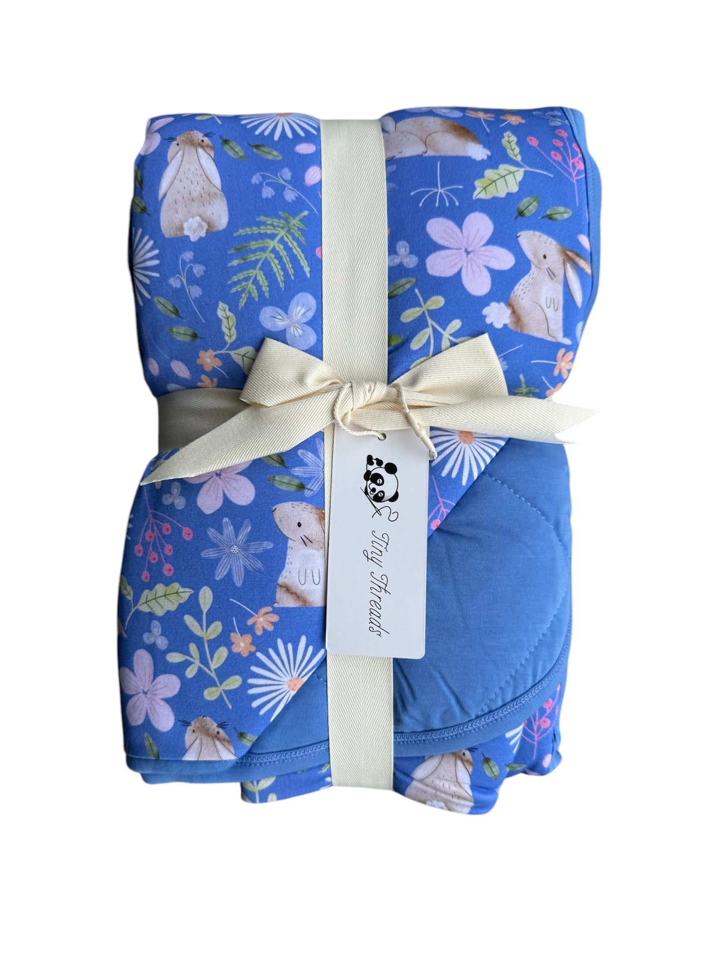 Spring Bunnies Quilted Blanket
